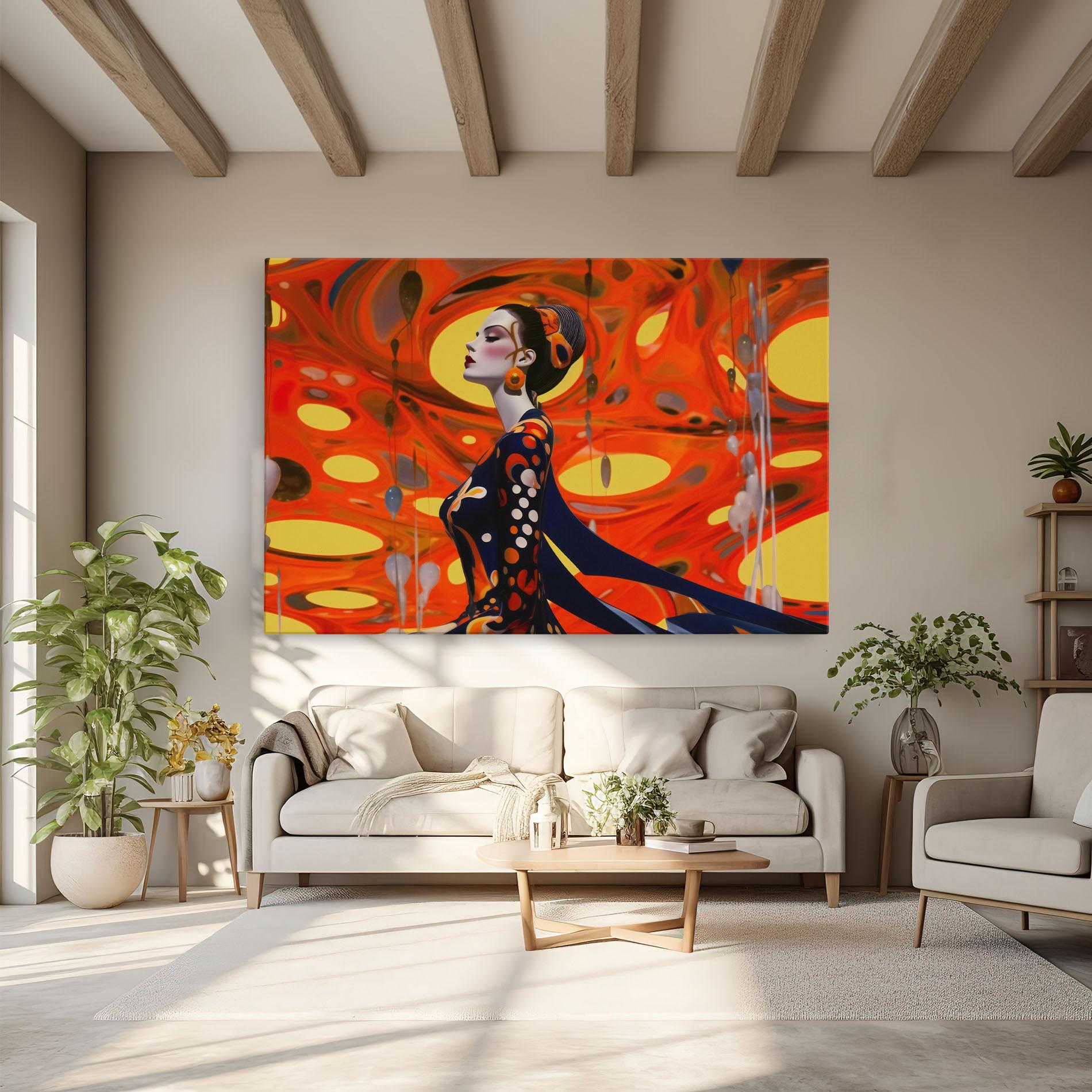 Vászonkép Big Orange Accesories mockup 6