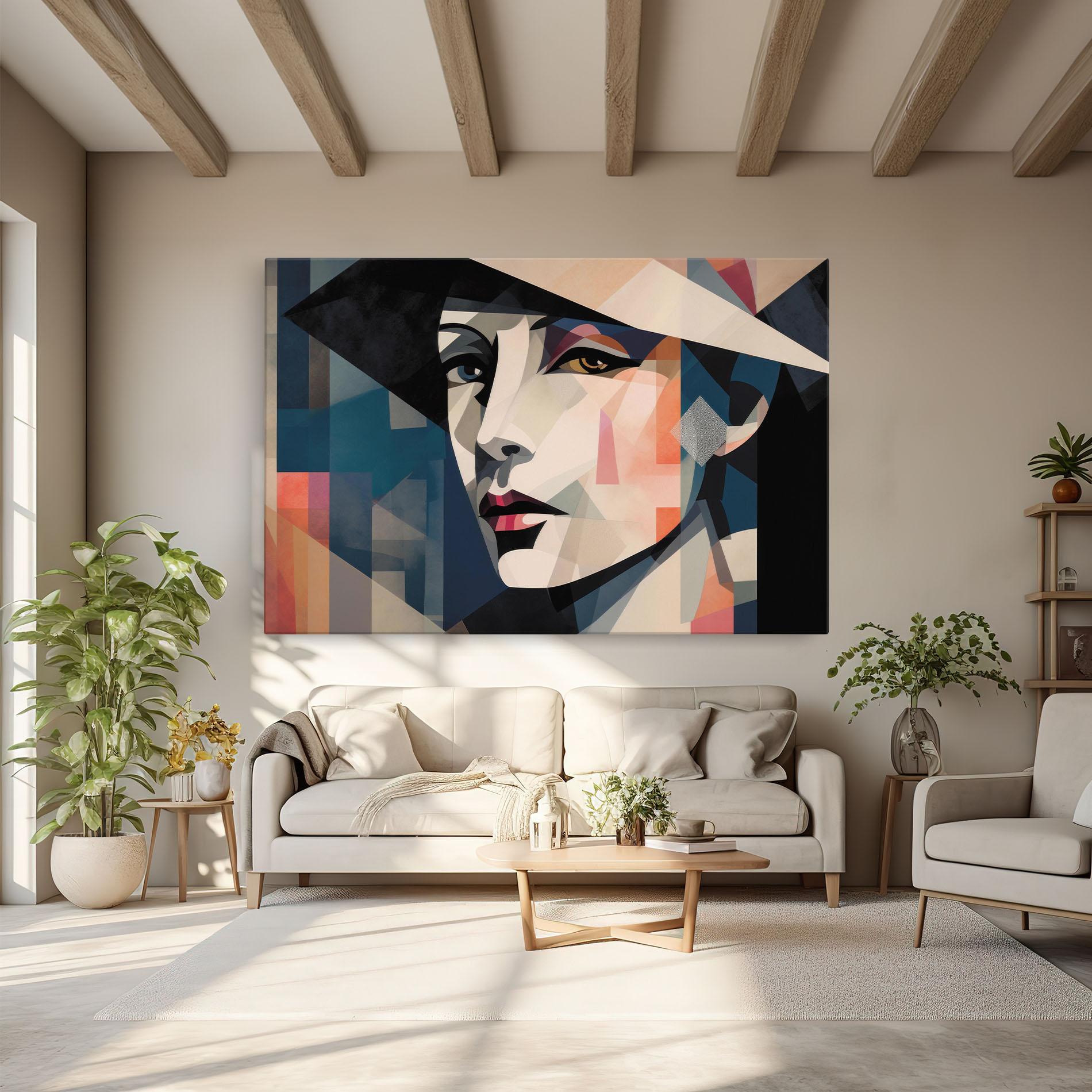 Vászonkép Chicago Portrait mockup 6