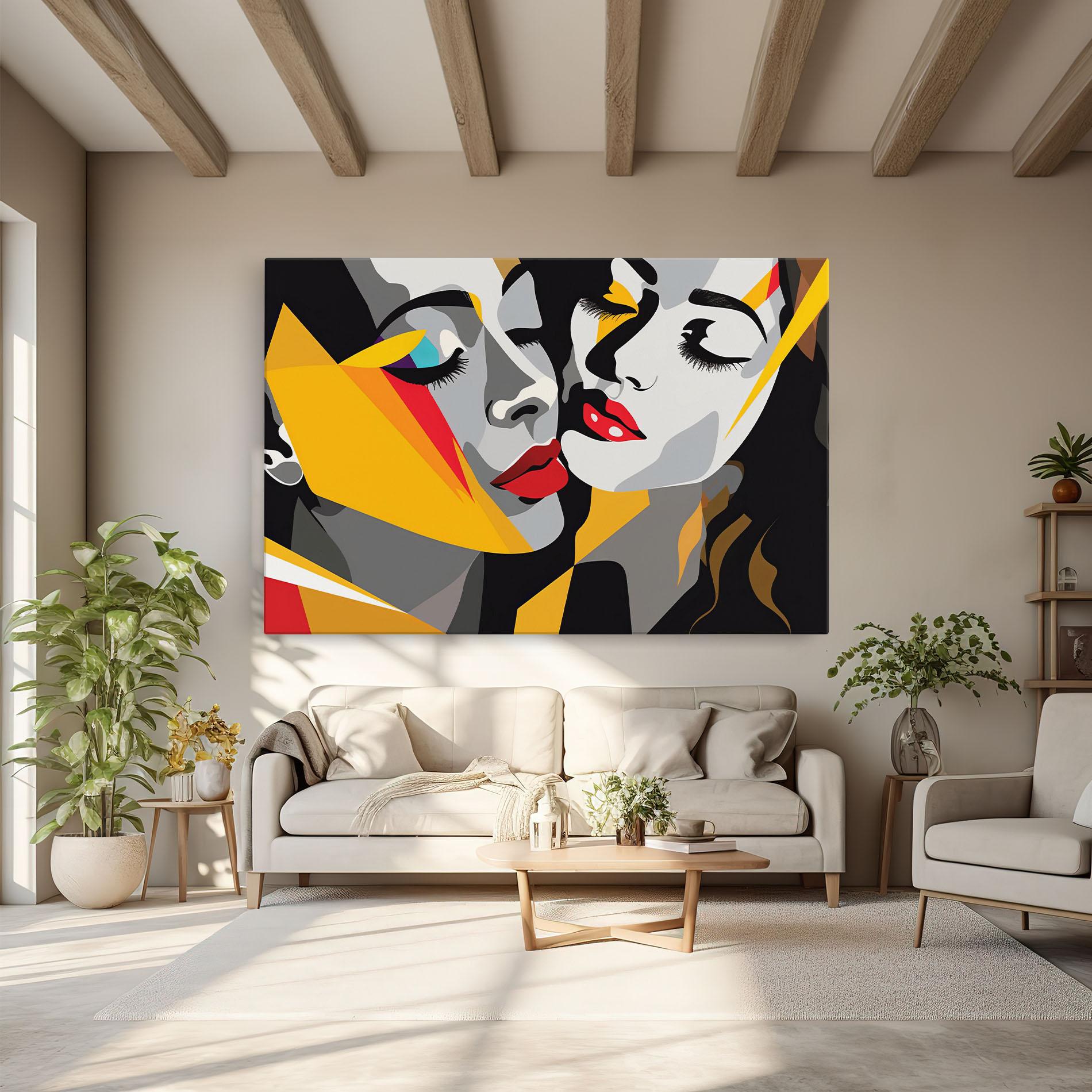 Vászonkép Dreamy Modern Female mockup 6