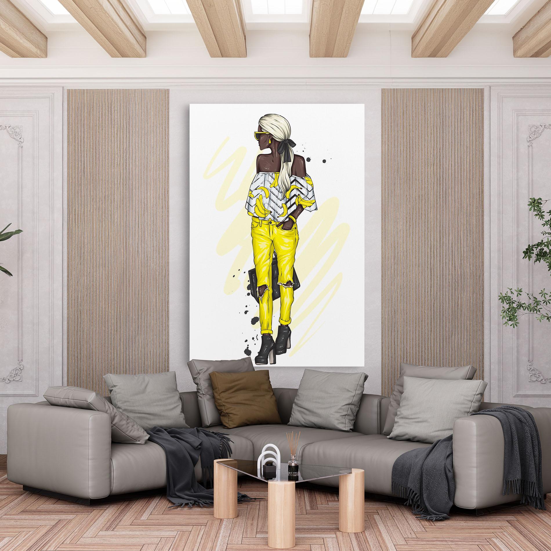 Vászonkép Banana Blouse mockup 6