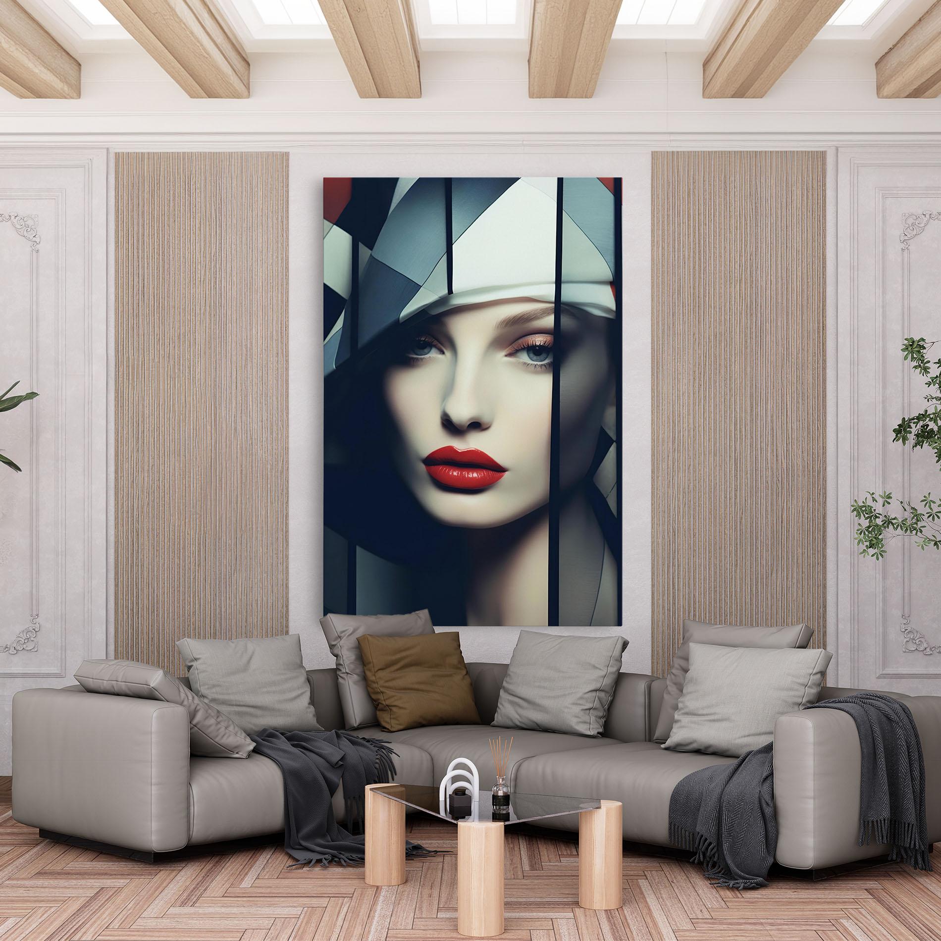 Vászonkép Big Juicy Lips Woman mockup 6