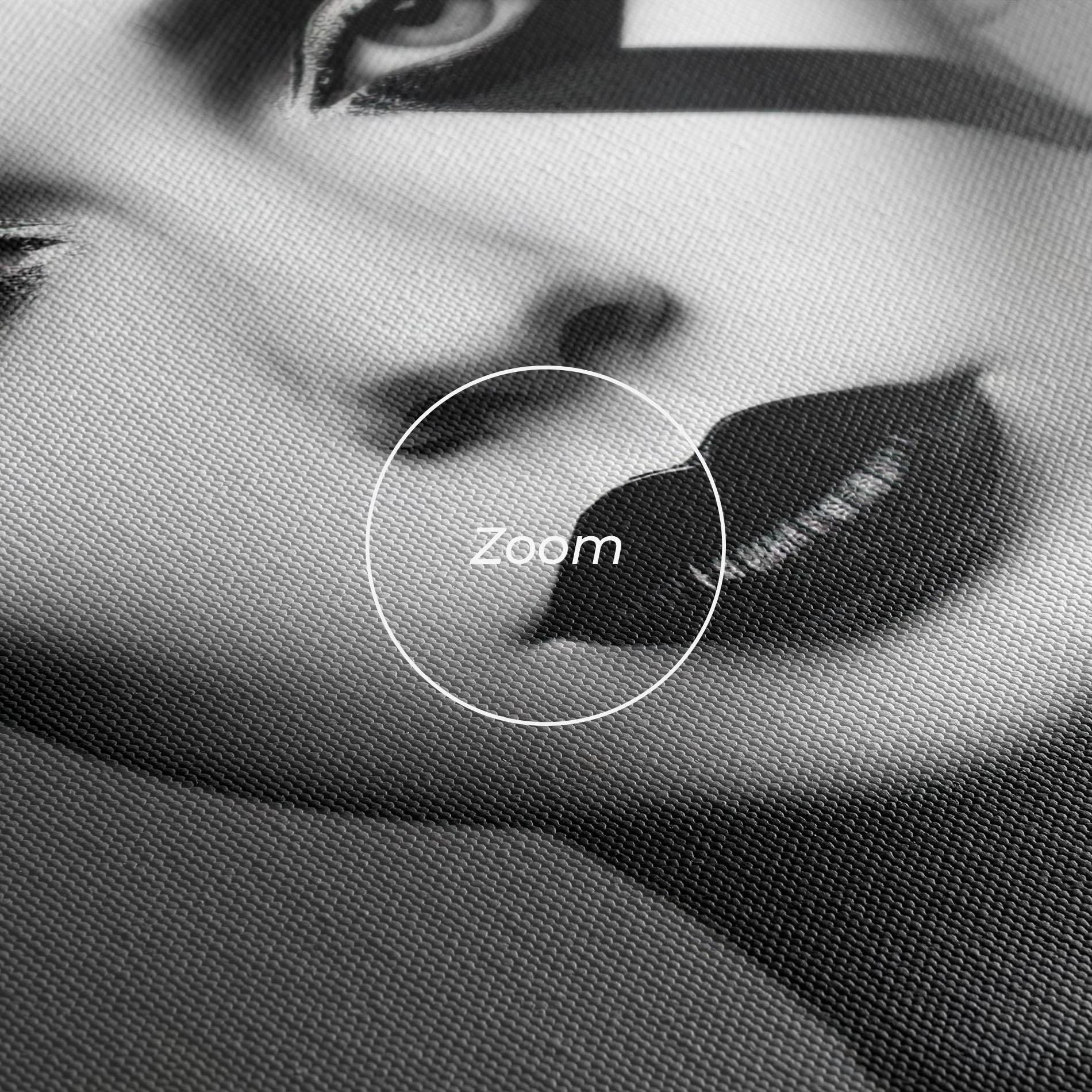 Vászonkép Black Lines On Face mockup 3