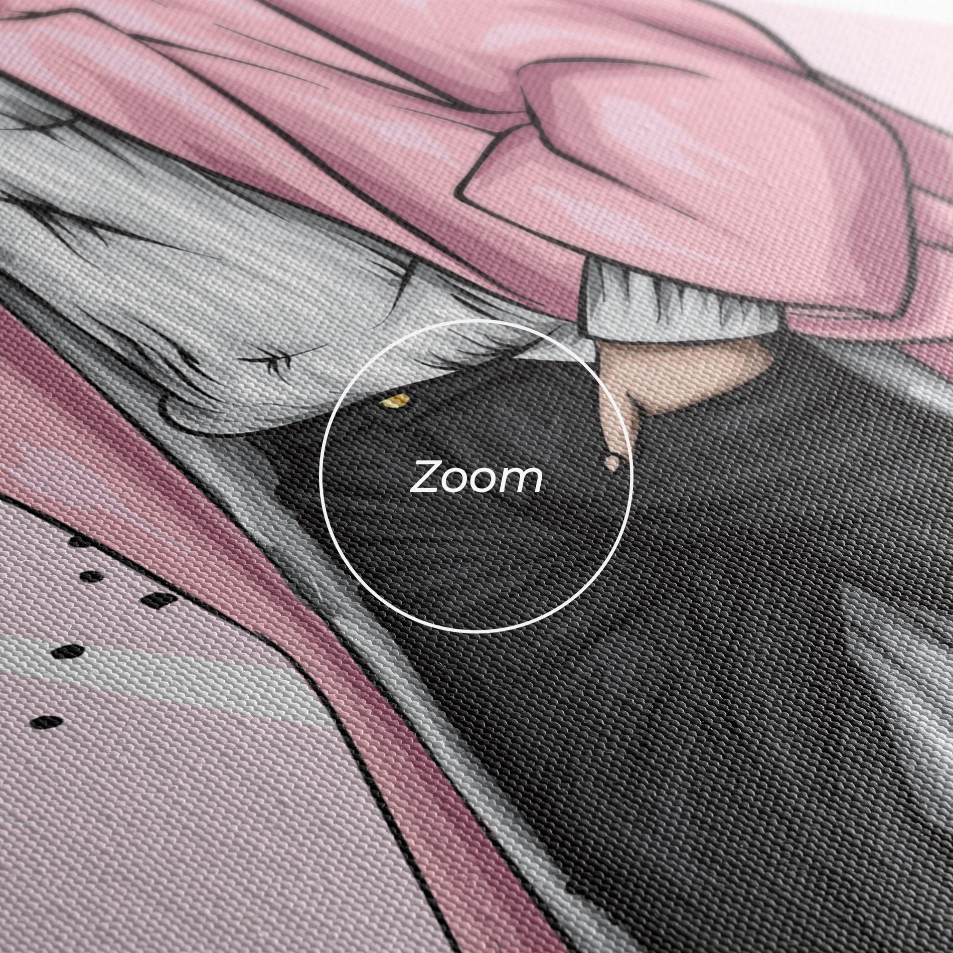 Vászonkép Pink Coat Woman mockup 3