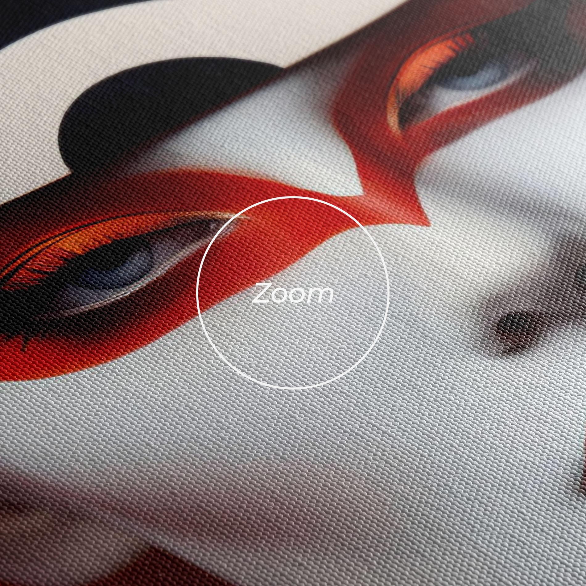 Vászonkép Red Black Woman Art mockup 3