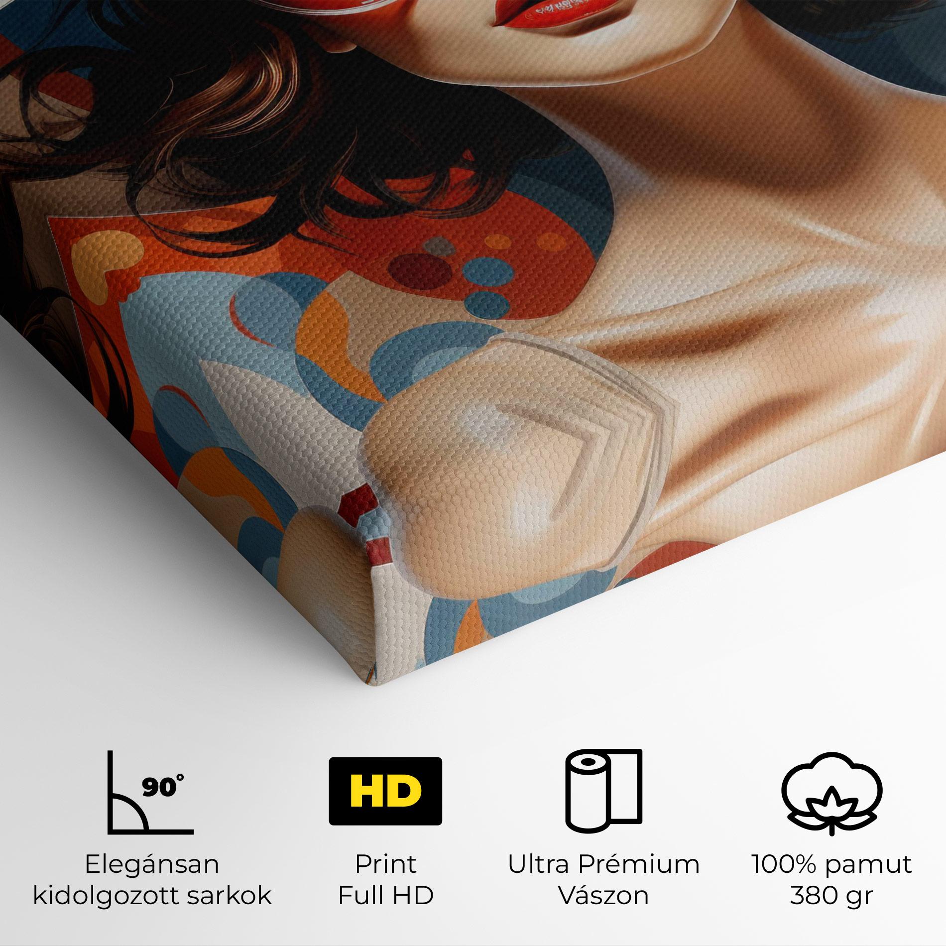 Vászonkép Big Glasses Woman mockup 4