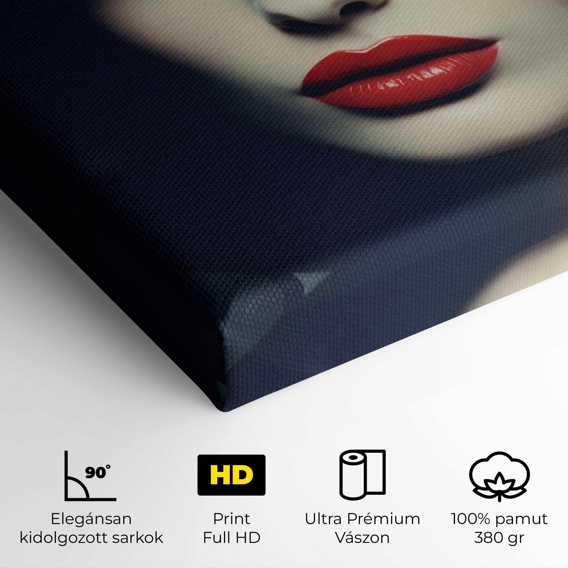Vászonkép Big Juicy Lips Woman mockup 4