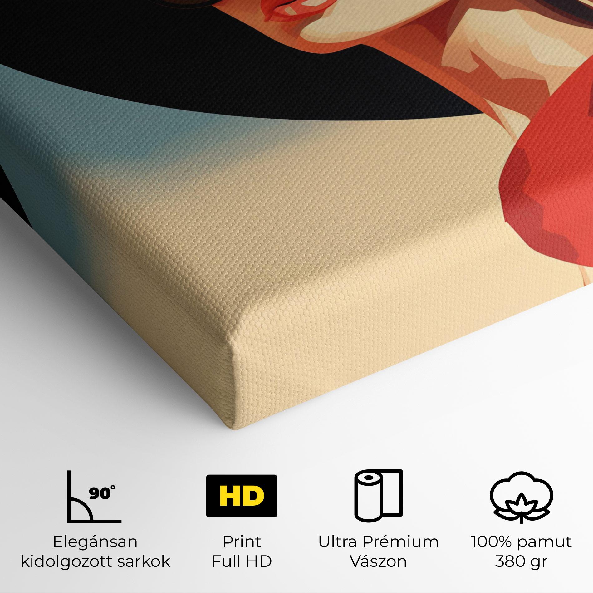 Vászonkép Caucasian Glamor Model mockup 4