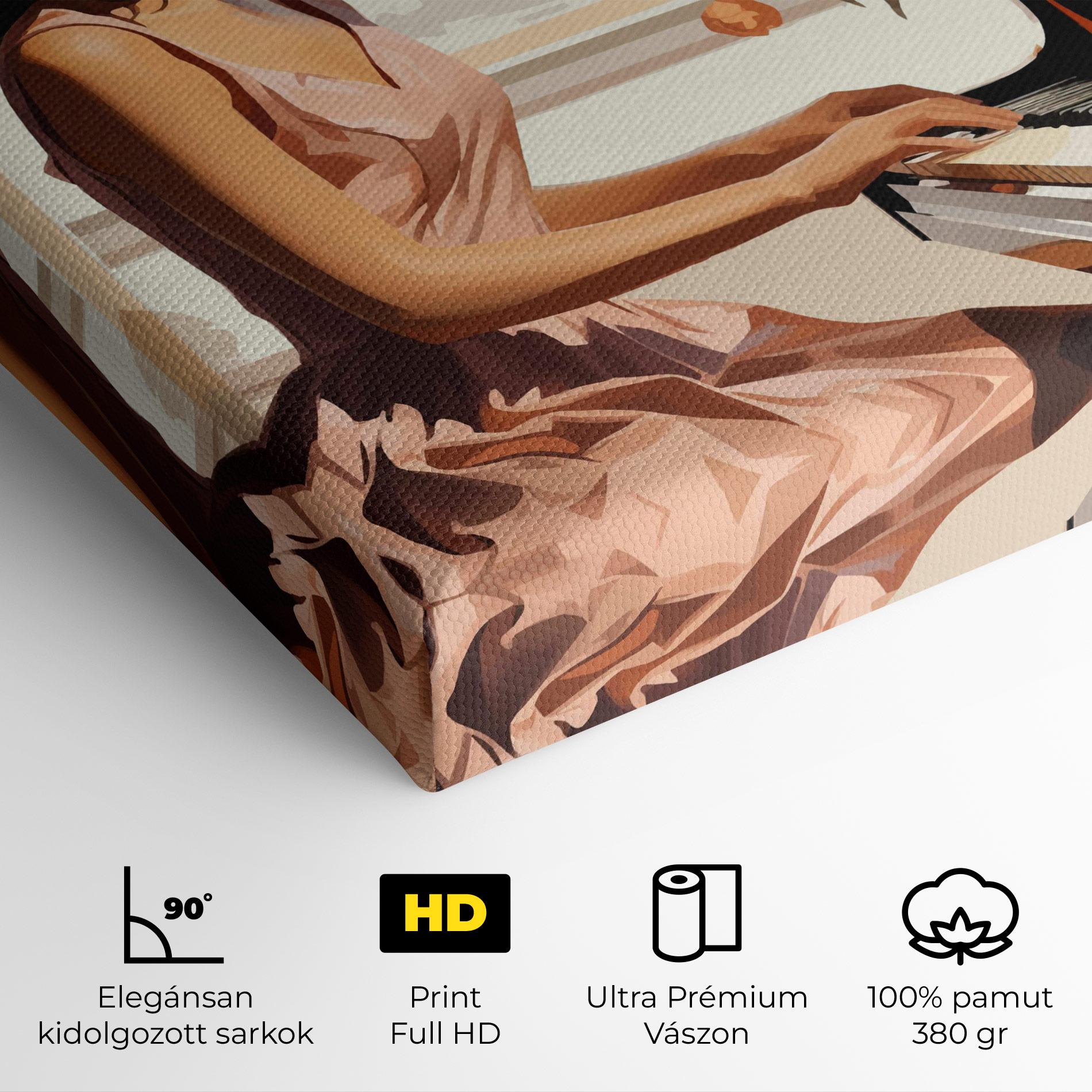 Vászonkép Singer Painting mockup 4