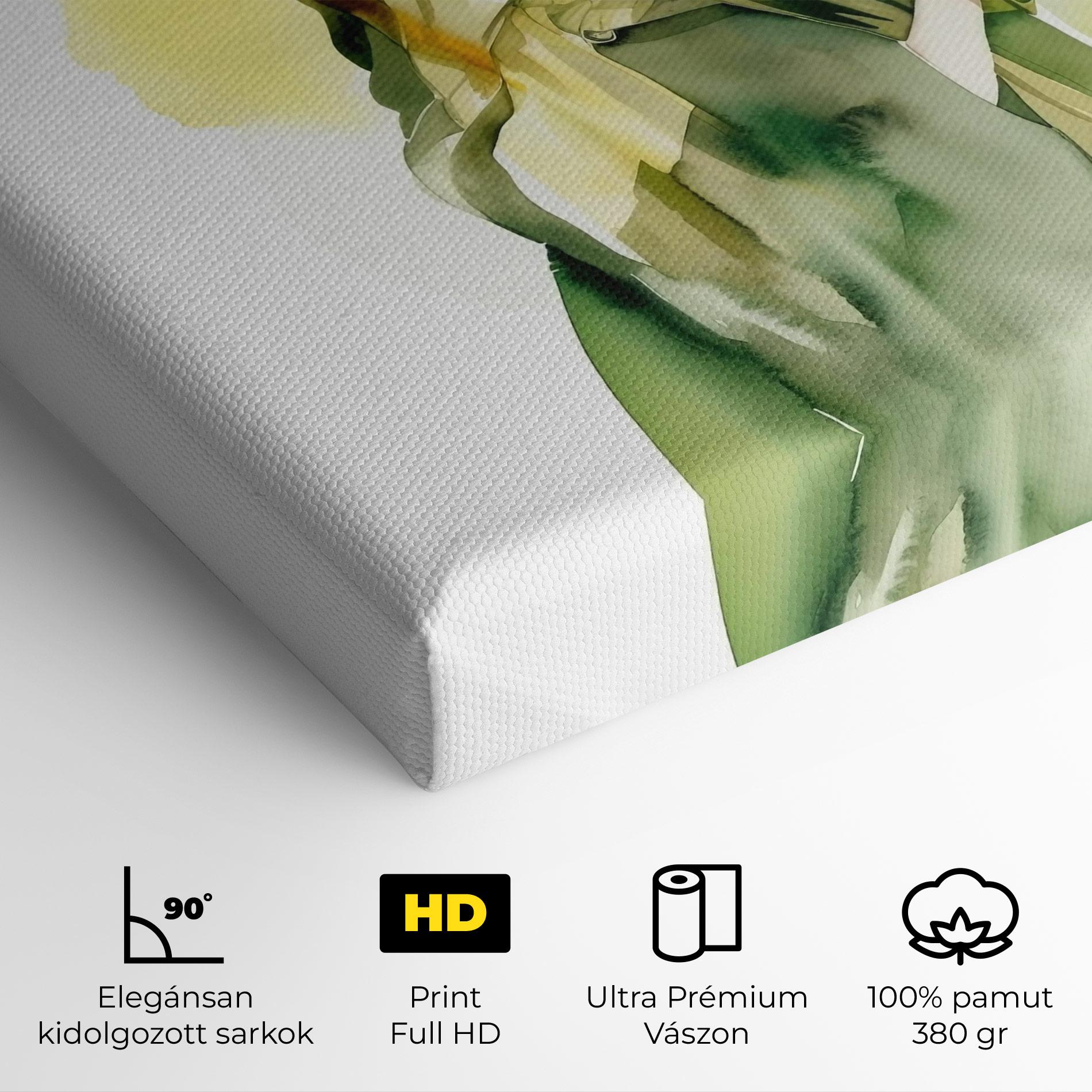 Vászonkép Woman Green Fashion mockup 4