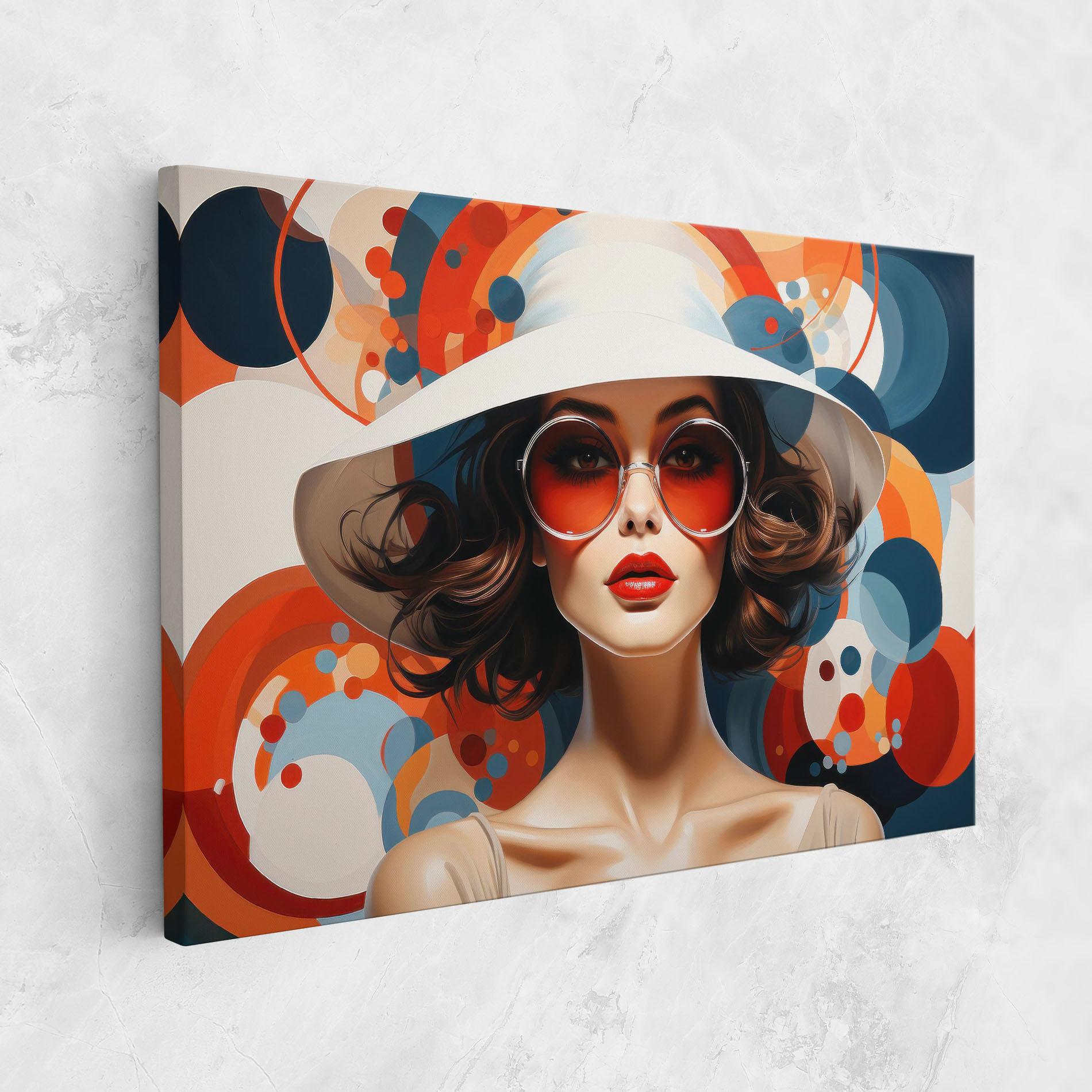 Vászonkép Big Glasses Woman mockup 1