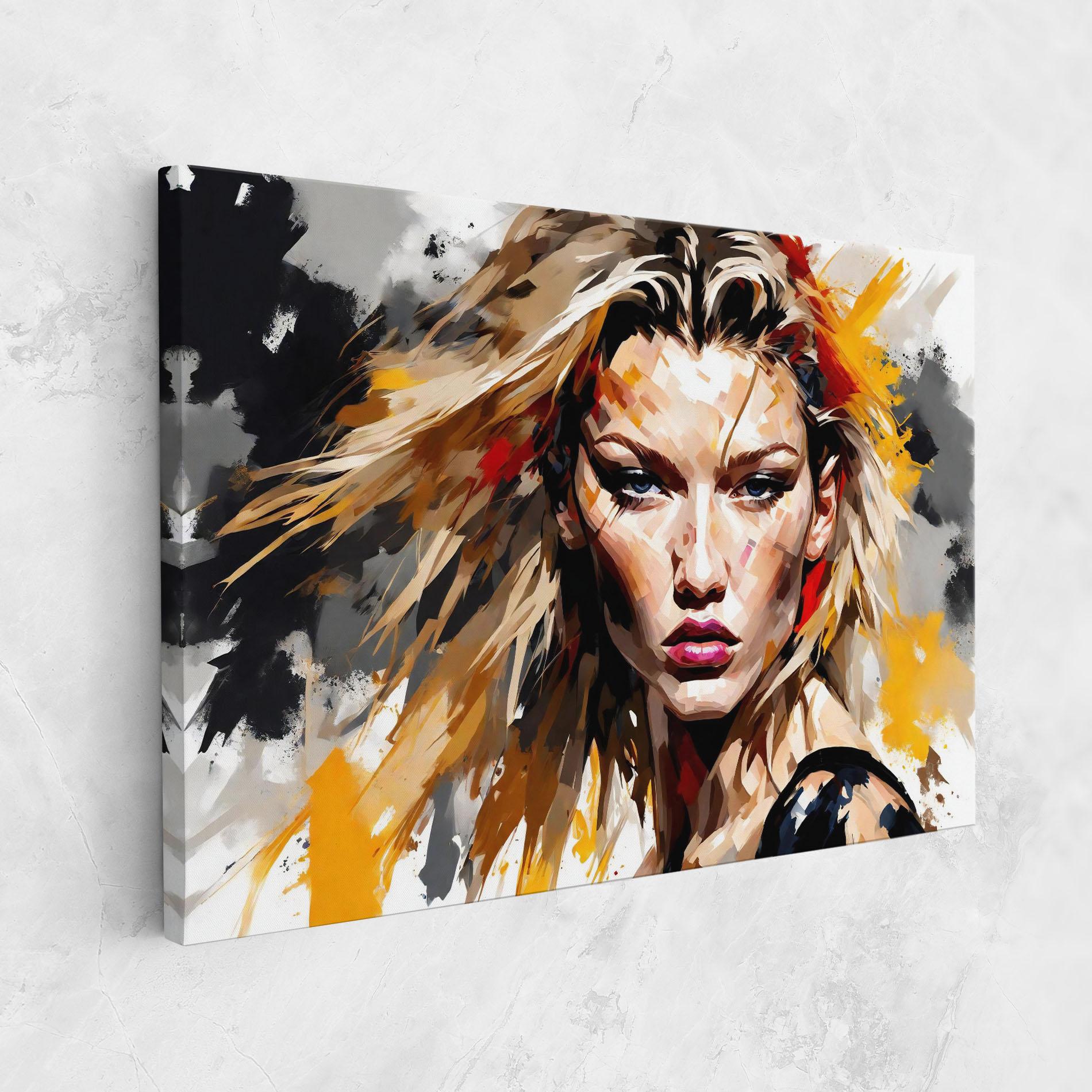 Vászonkép Blond Hair Splash mockup 1