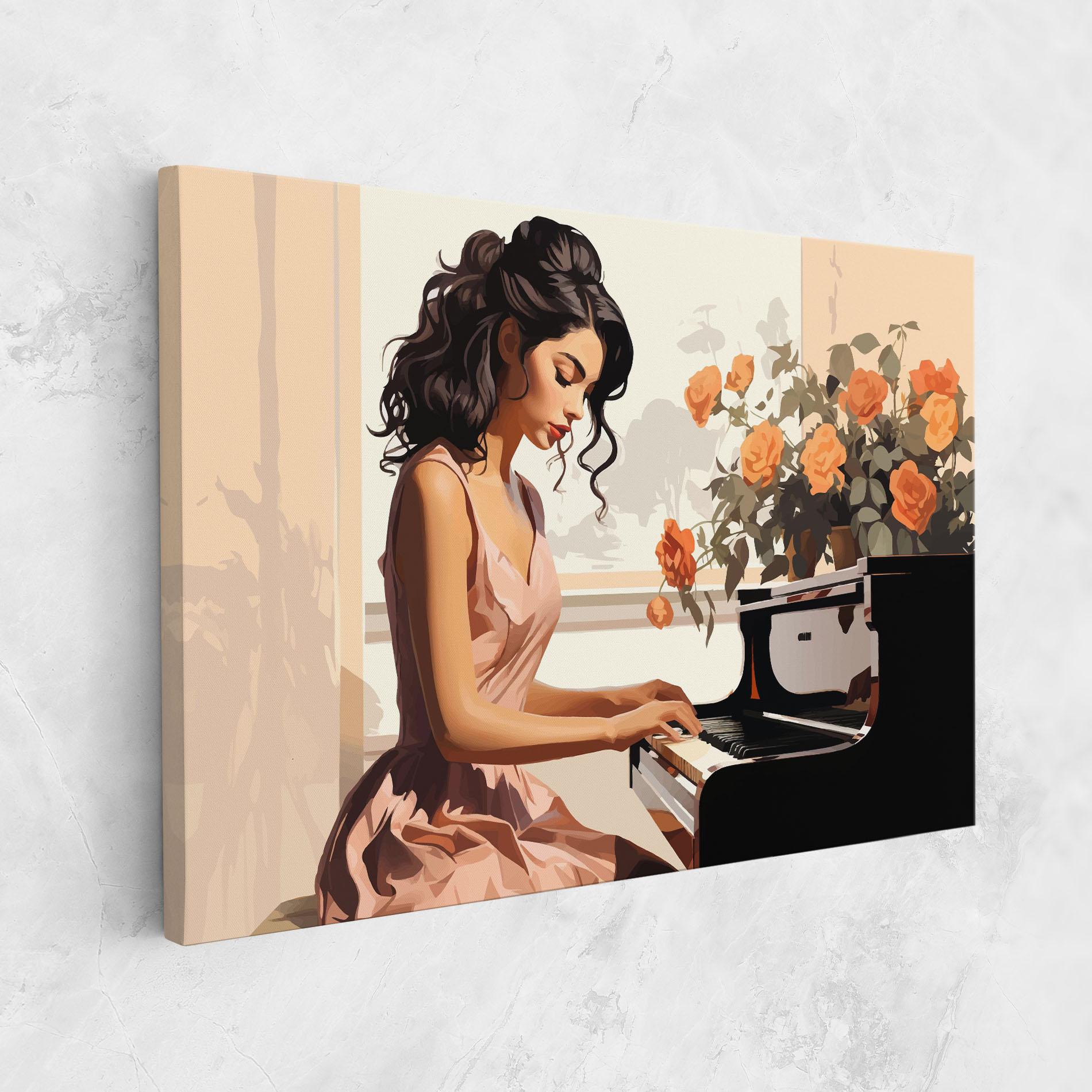 Vászonkép Singer Painting mockup 1
