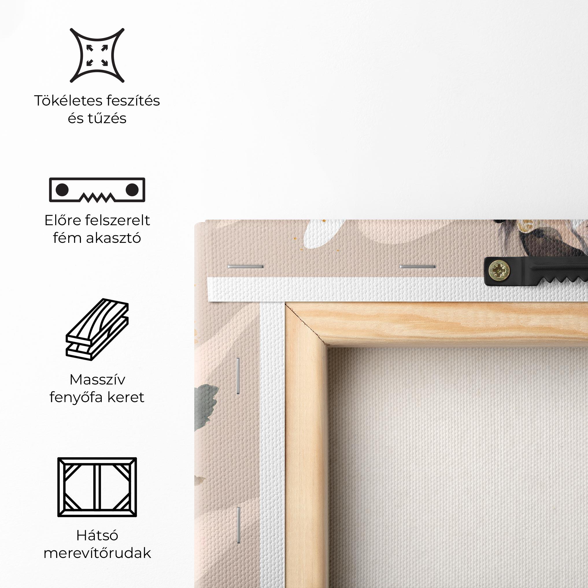 Vászonkép Watercolor Stylish Model mockup 5