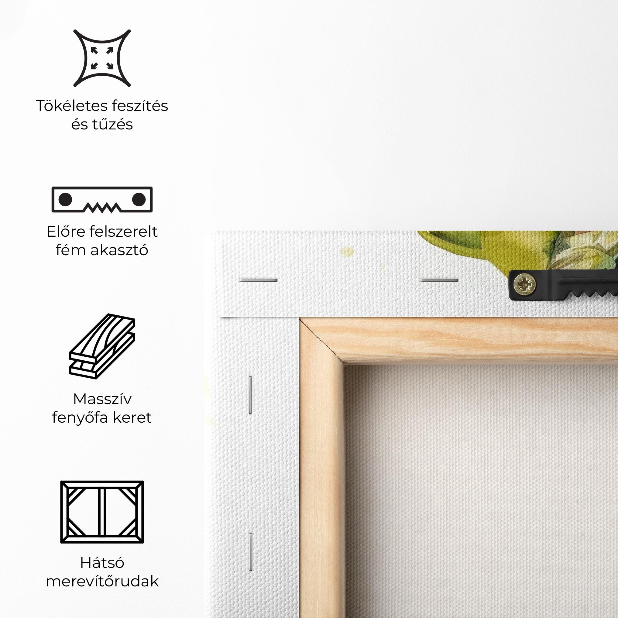 Vászonkép Woman Green Fashion mockup 5