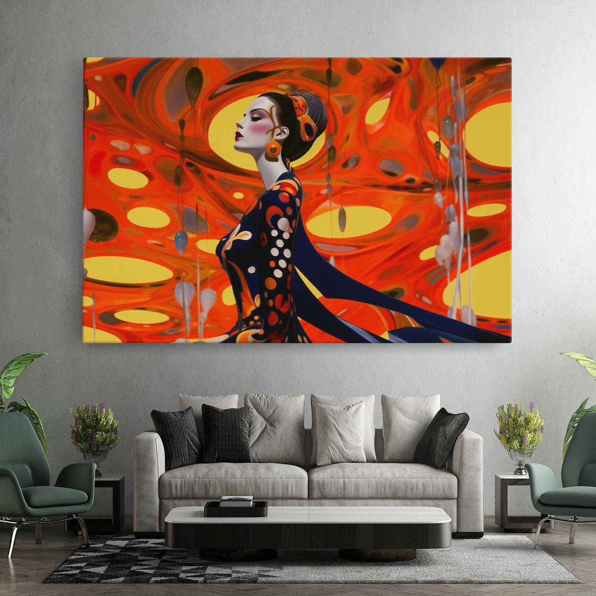 Vászonkép Big Orange Accesories mockup 7