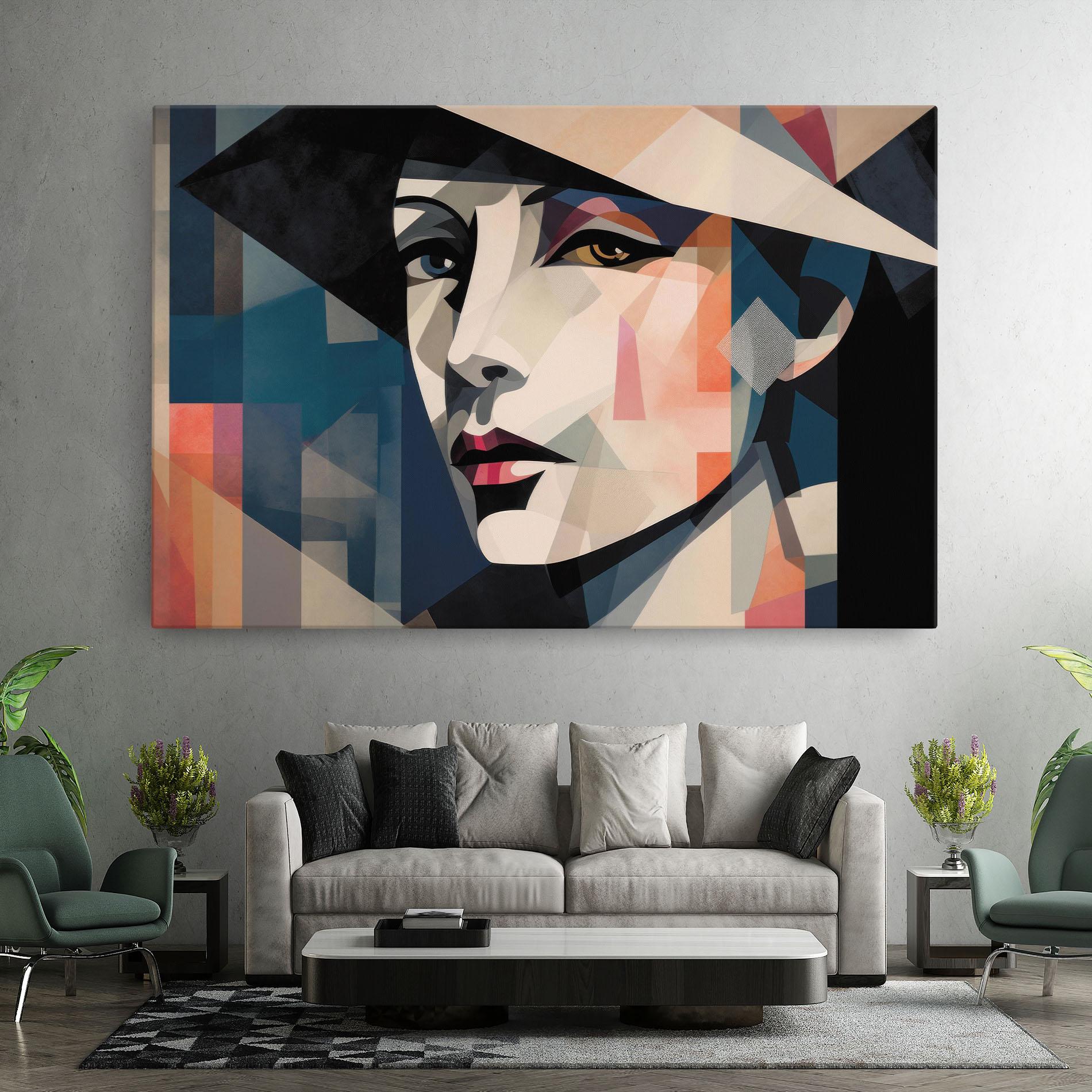 Vászonkép Chicago Portrait mockup 7