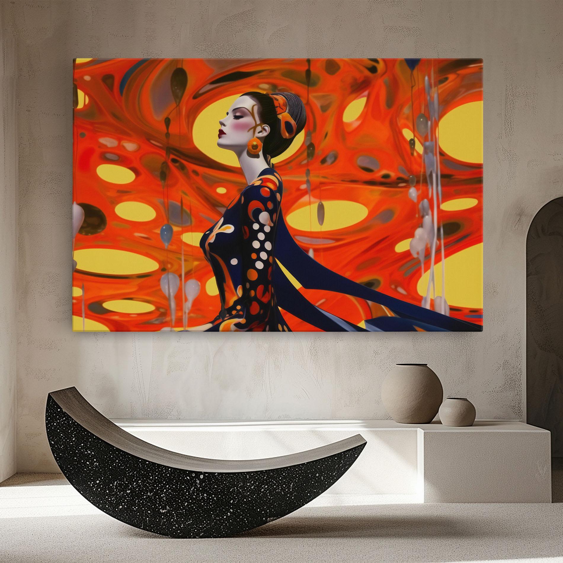 Vászonkép Big Orange Accesories mockup 8