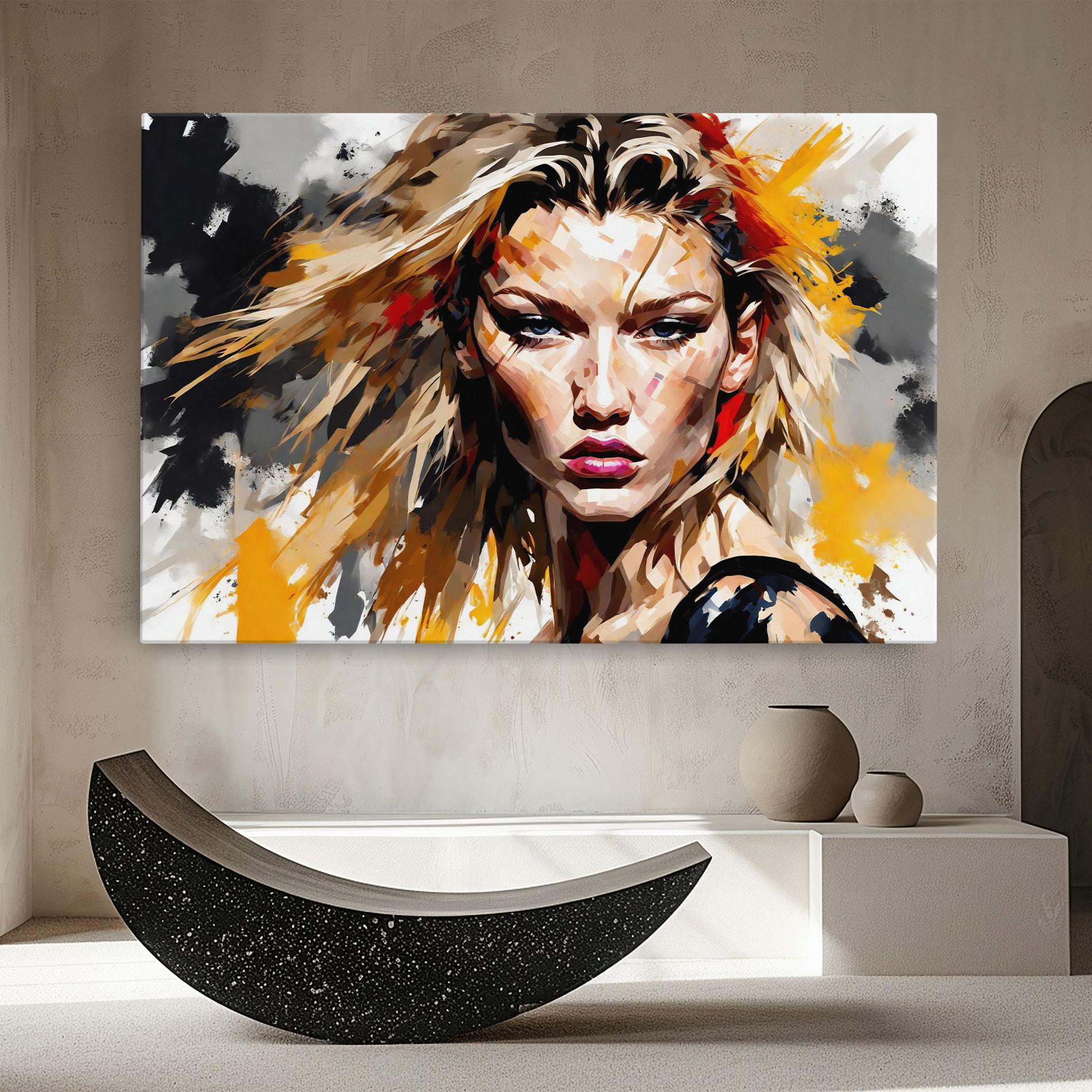 Vászonkép Blond Hair Splash mockup 8