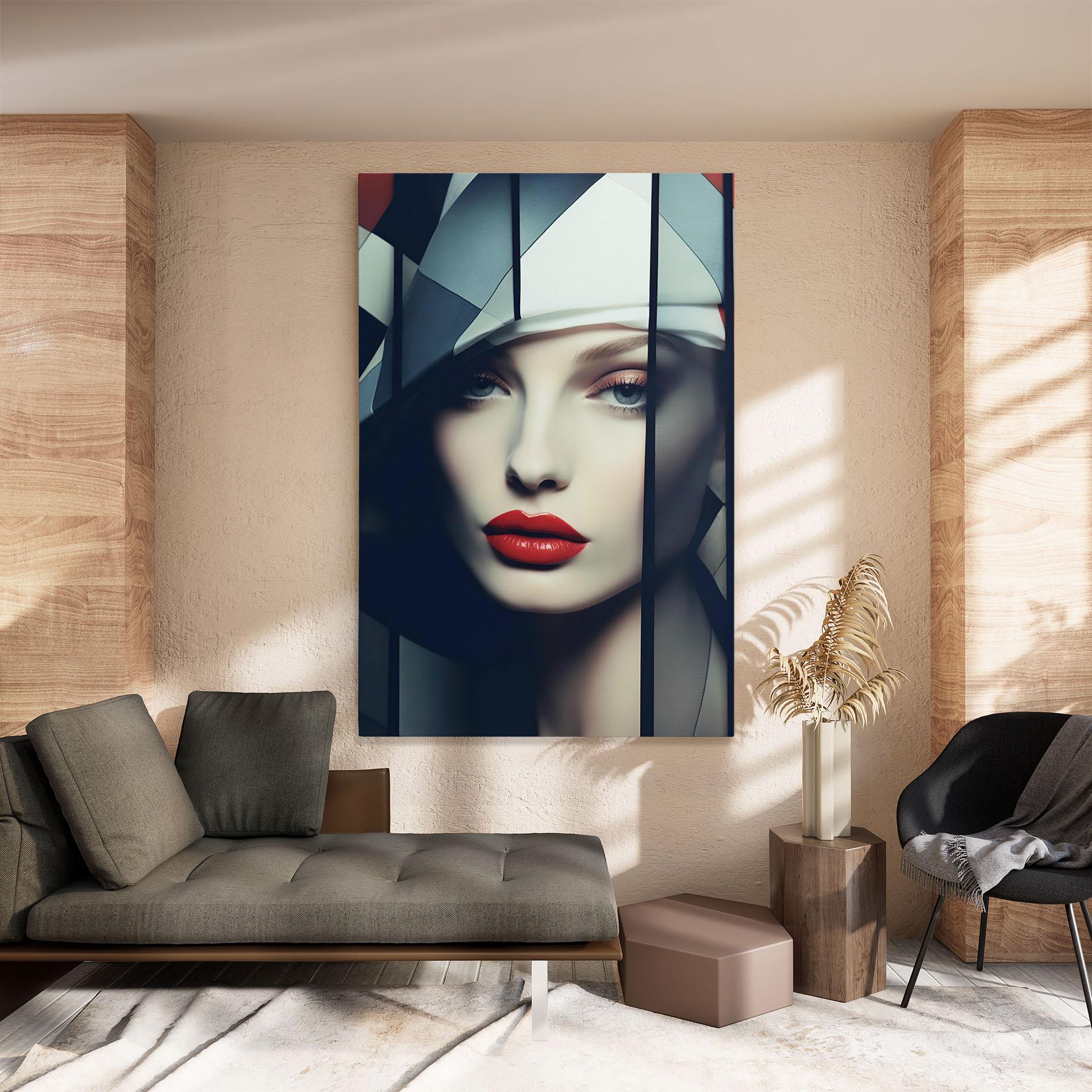 Vászonkép Big Juicy Lips Woman mockup 8