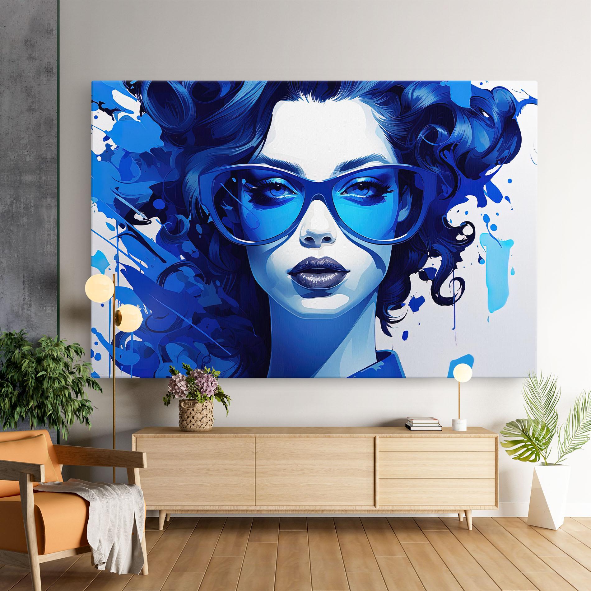 Vászonkép Big Blue Glasses mockup 9