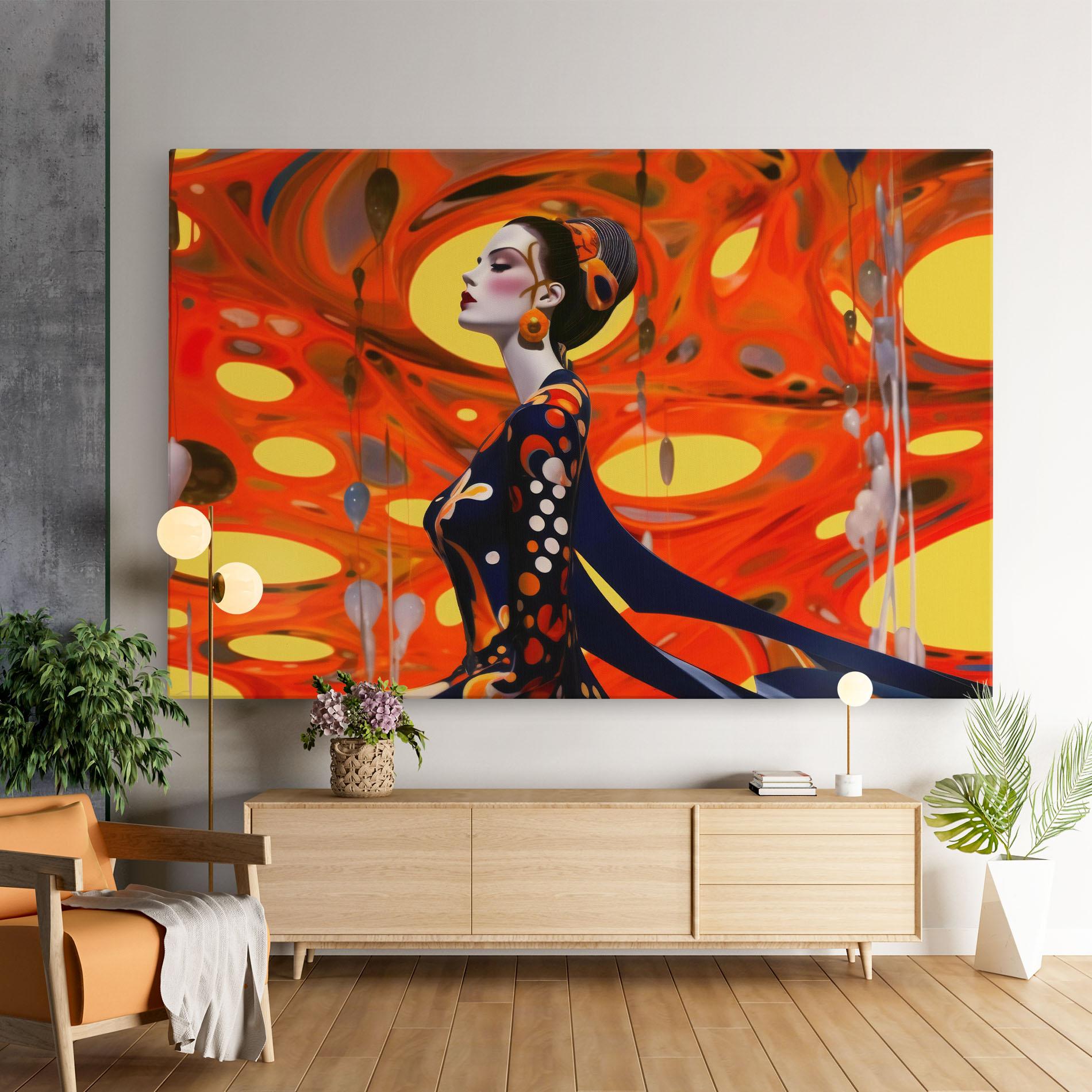 Vászonkép Big Orange Accesories mockup 9