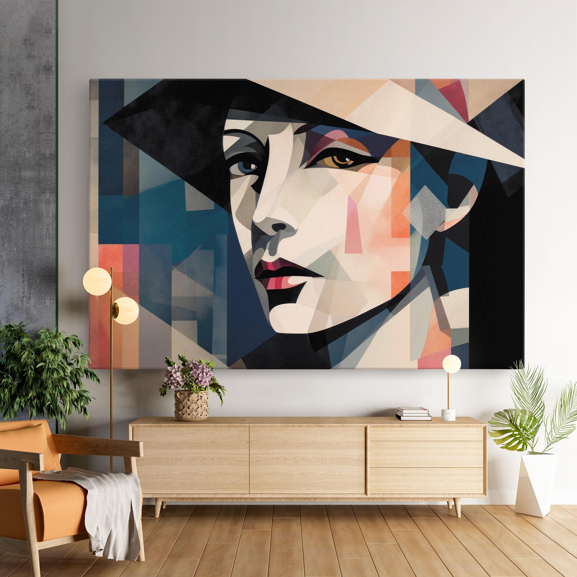 Vászonkép Chicago Portrait mockup 9