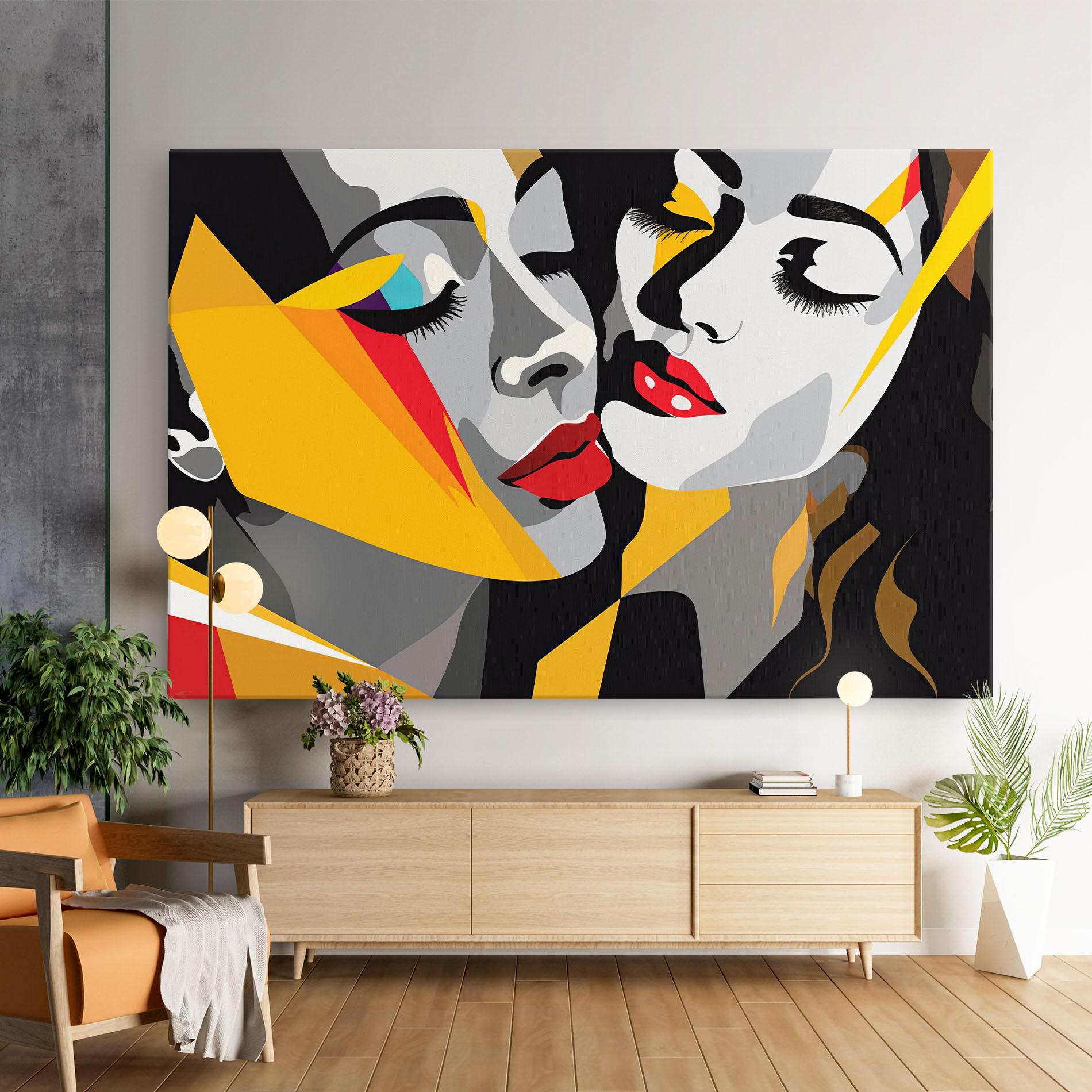 Vászonkép Dreamy Modern Female mockup 9