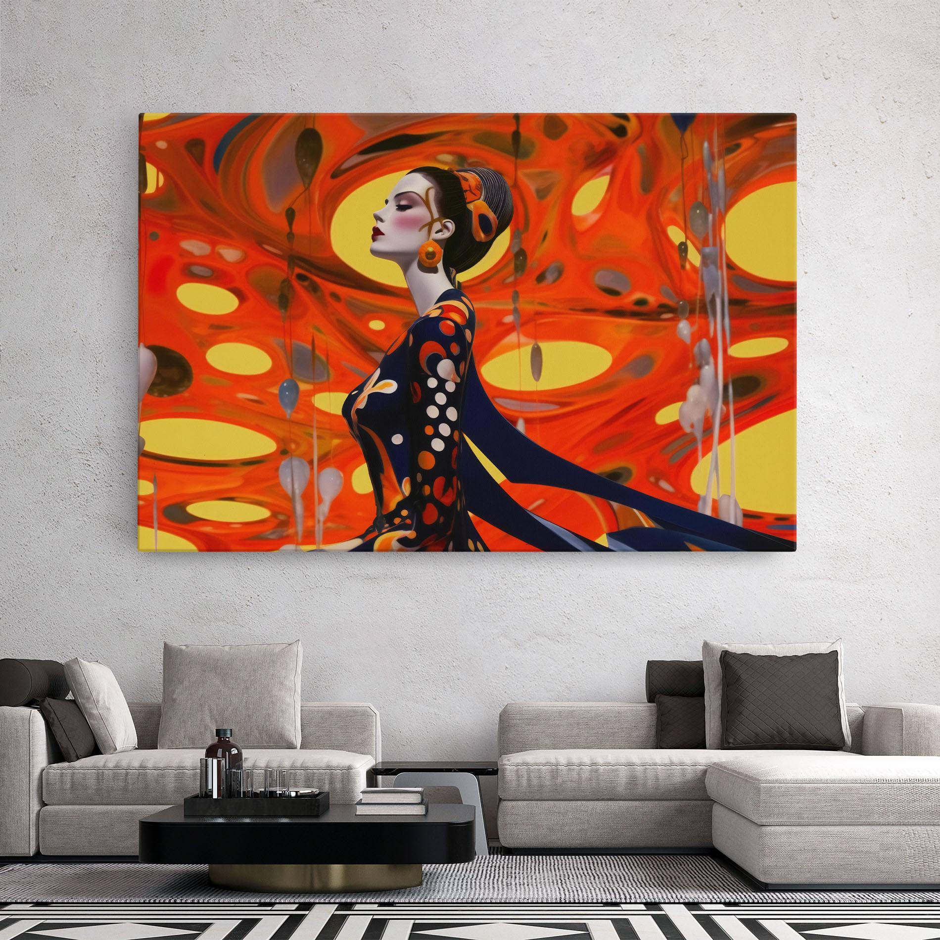 Vászonkép Big Orange Accesories mockup 2