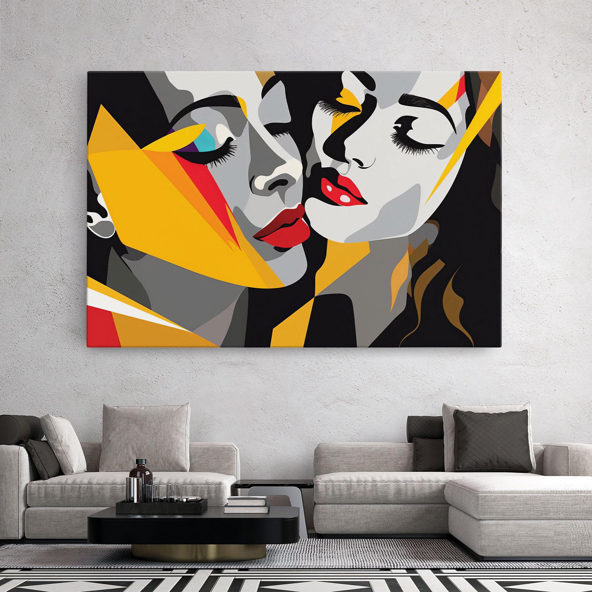 Vászonkép Dreamy Modern Female mockup 2