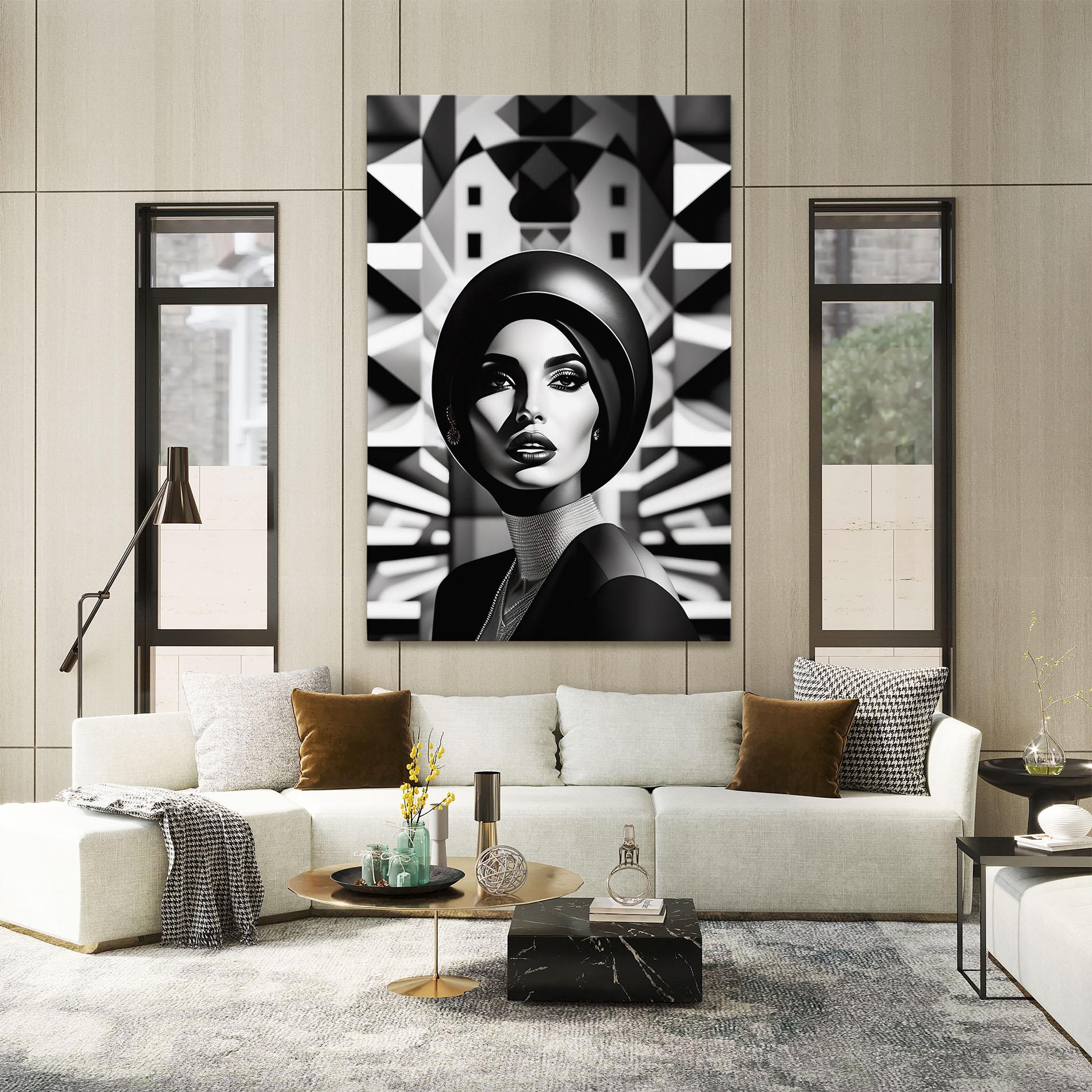 Vászonkép Big Black Hat mockup 2