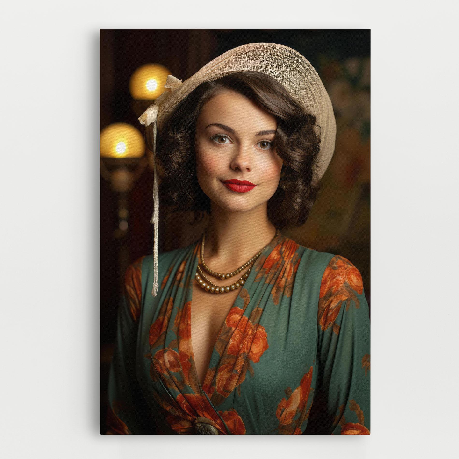 Vászonkép Green Orange Blouse mockup 0