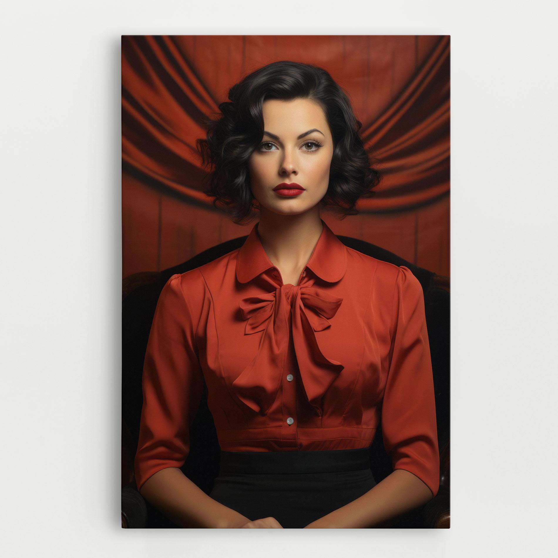 Vászonkép Pretty Red Blouse mockup 0