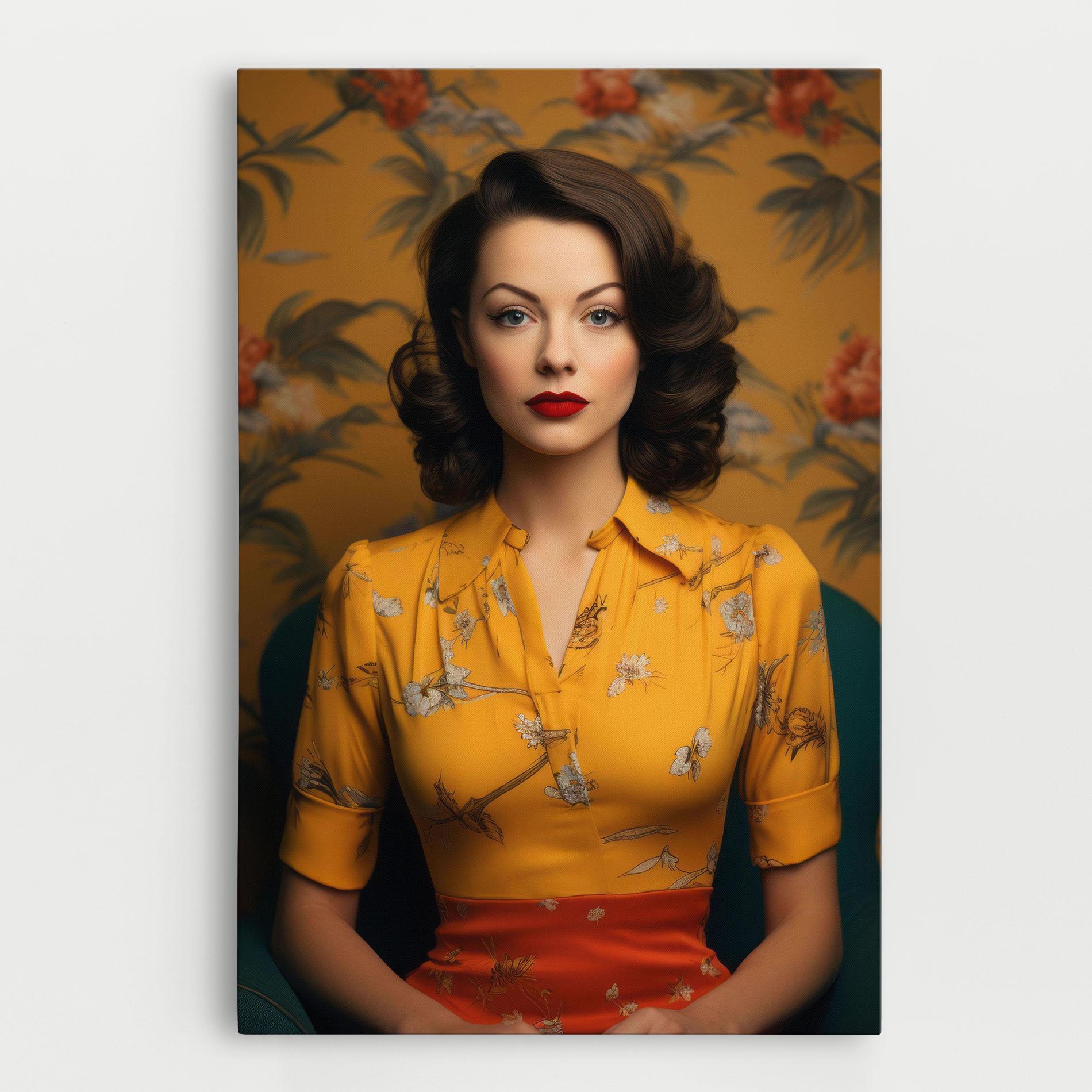 Vászonkép Yellow Red Dress mockup 0