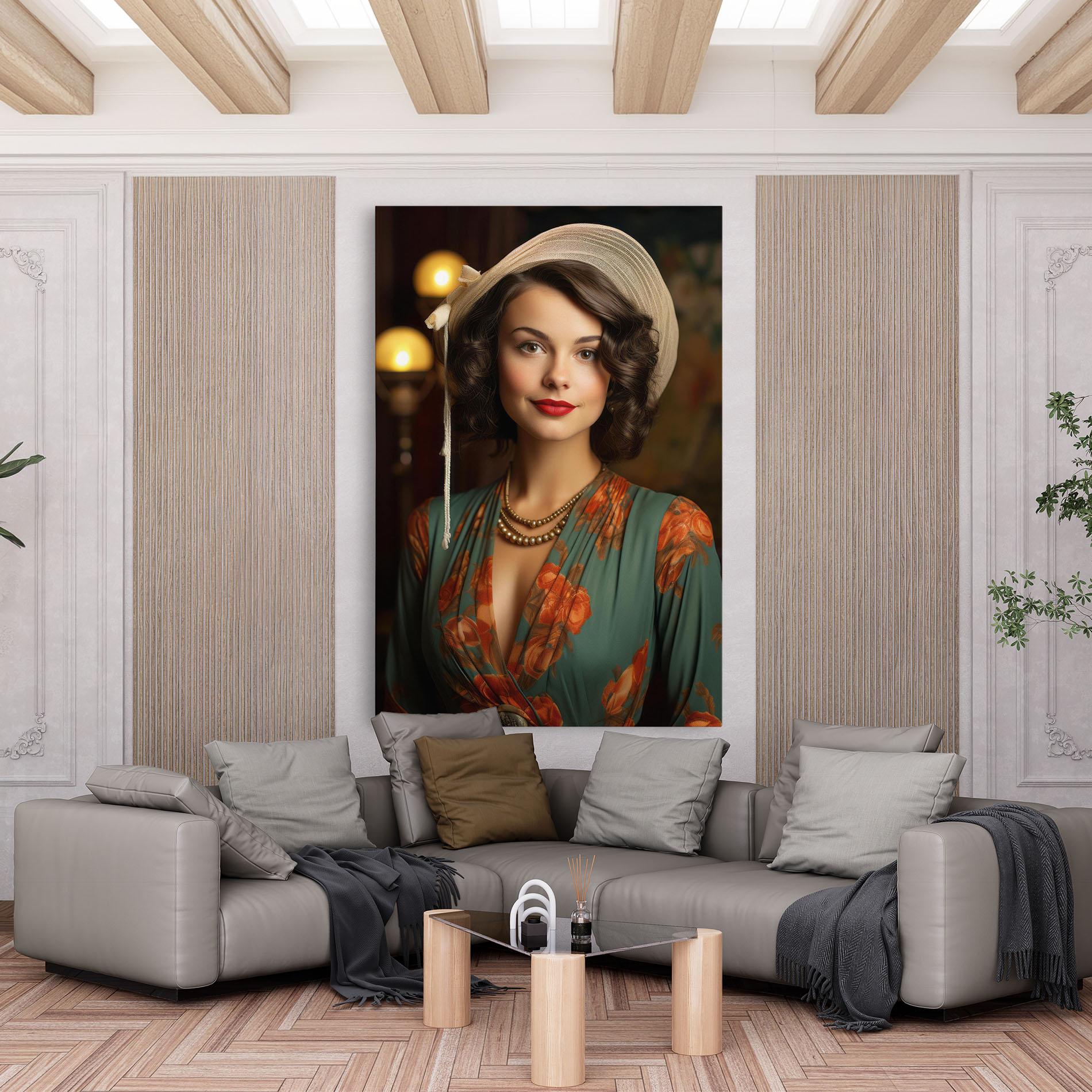 Vászonkép Green Orange Blouse mockup 6