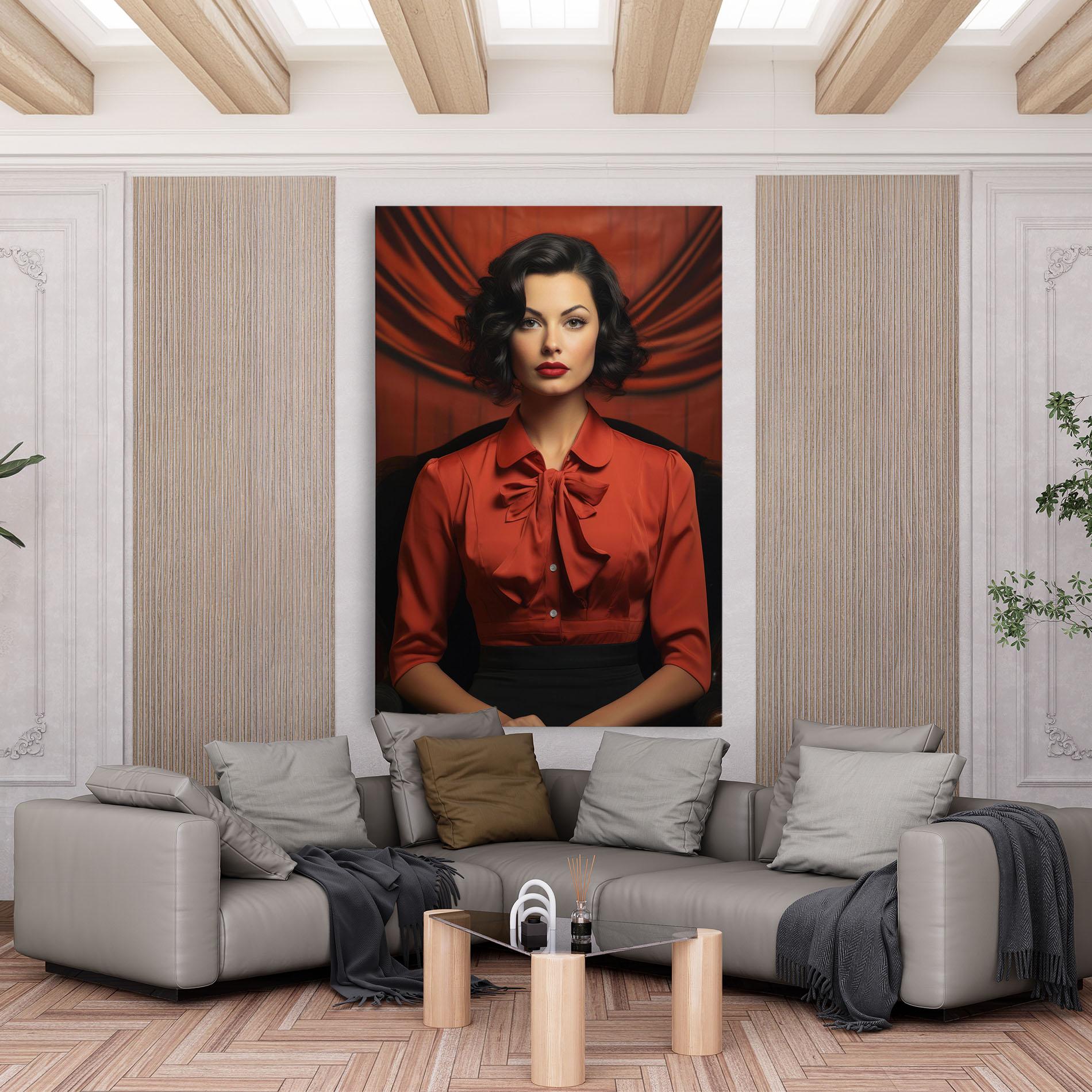 Vászonkép Pretty Red Blouse mockup 6