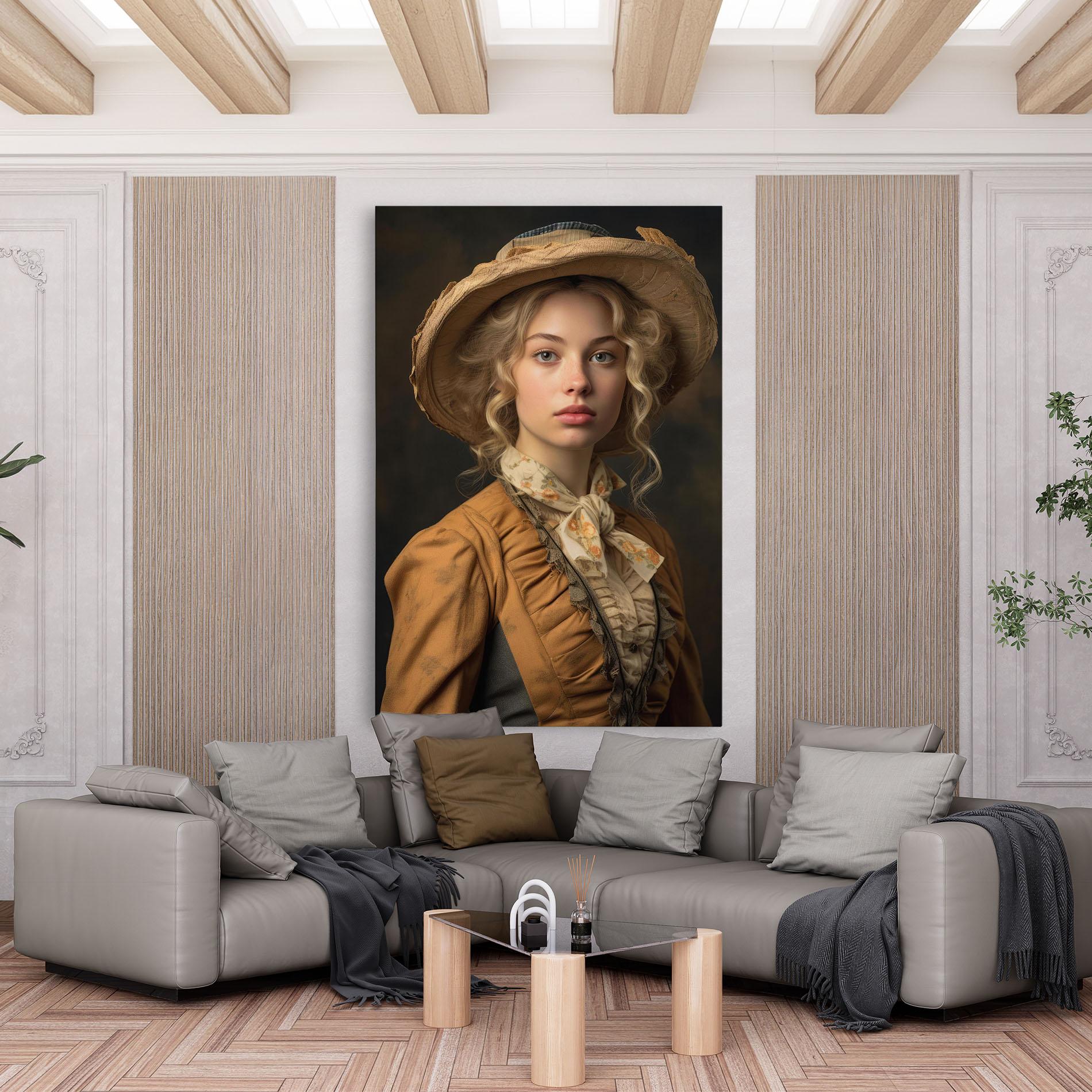 Vászonkép Pretty Vintage Blonde mockup 6