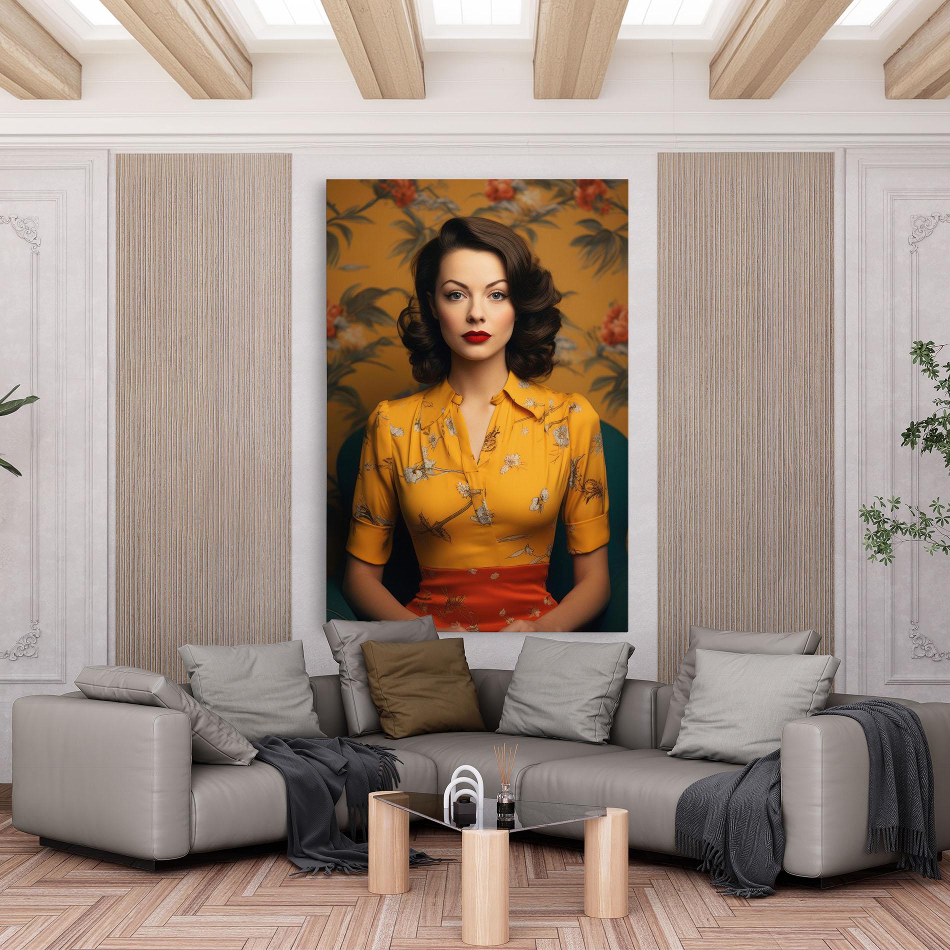 Vászonkép Yellow Red Dress mockup 6