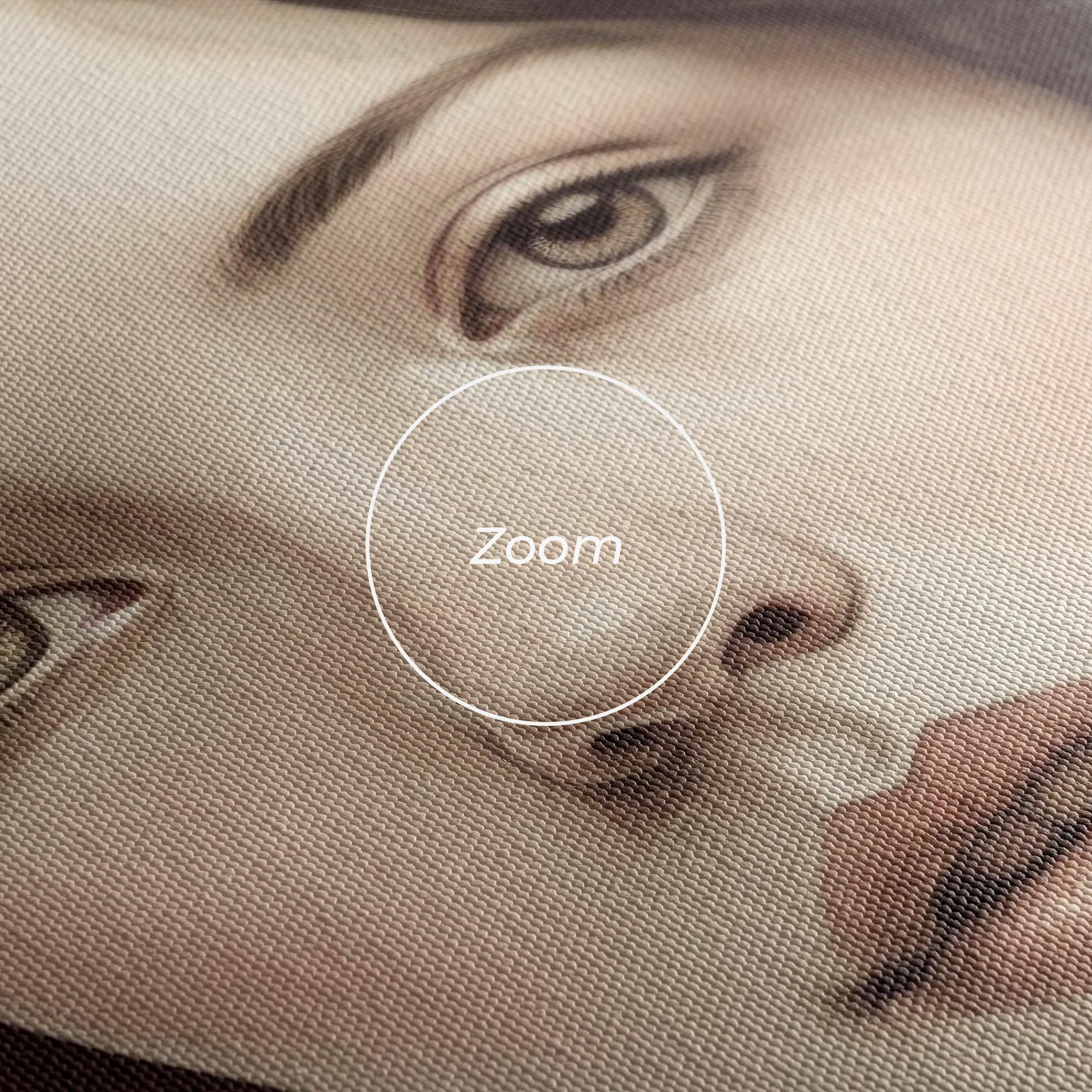 Vászonkép Beautiful Vintage Portrait mockup 3