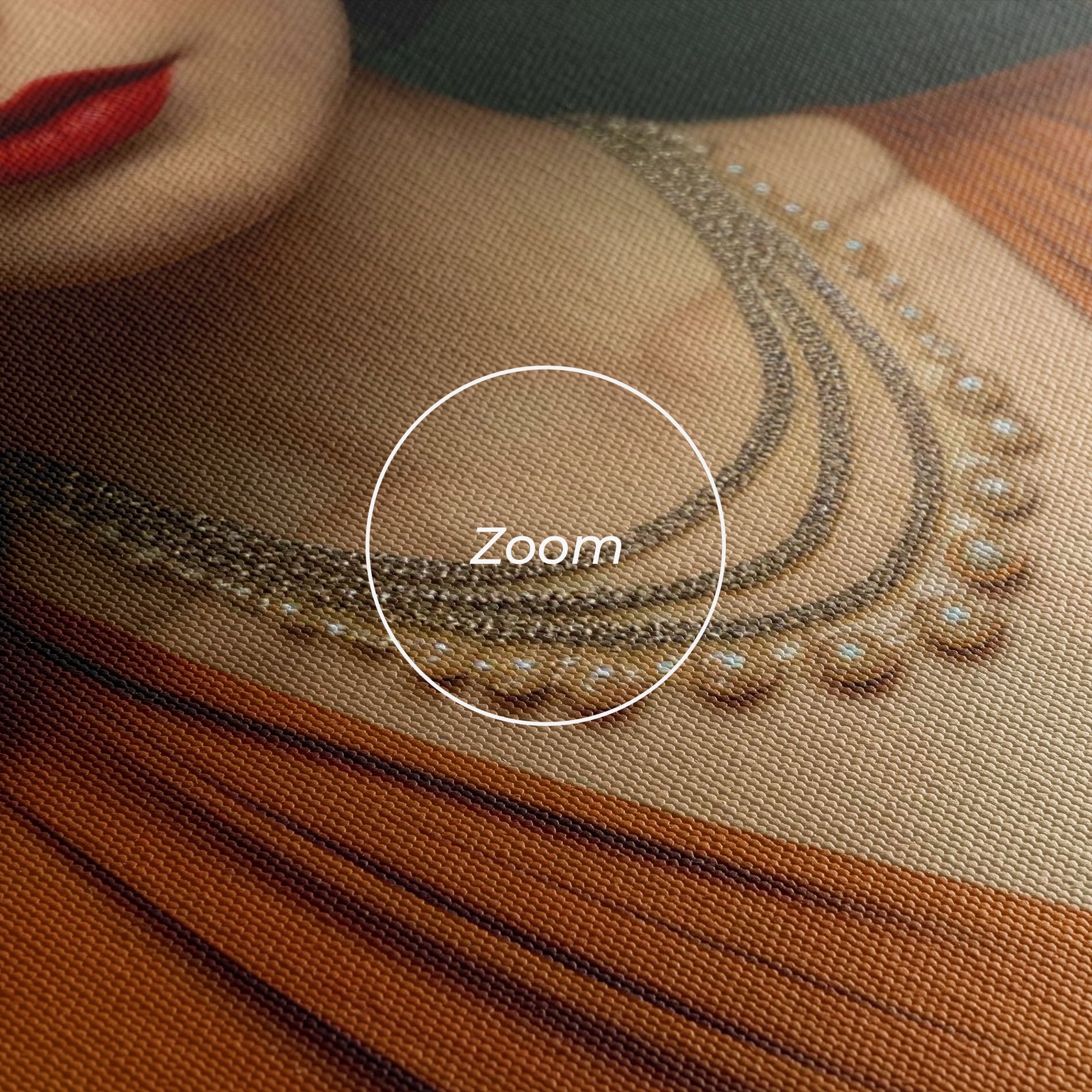 Orange Blouse Pearls mockup 3