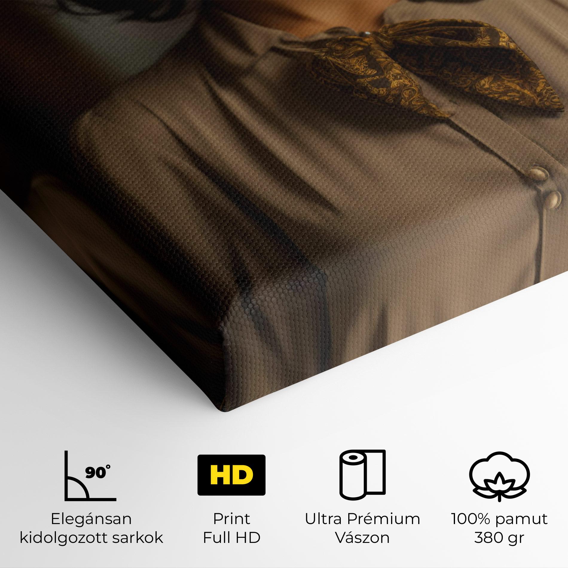 Vászonkép Beige Vintage Blouse mockup 4