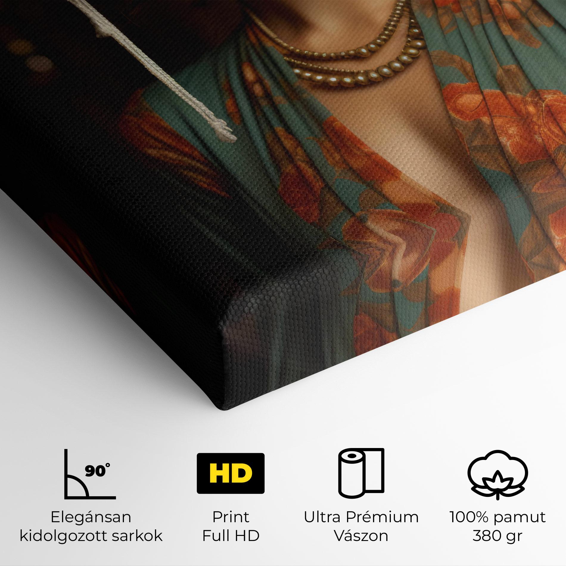 Vászonkép Green Orange Blouse mockup 4