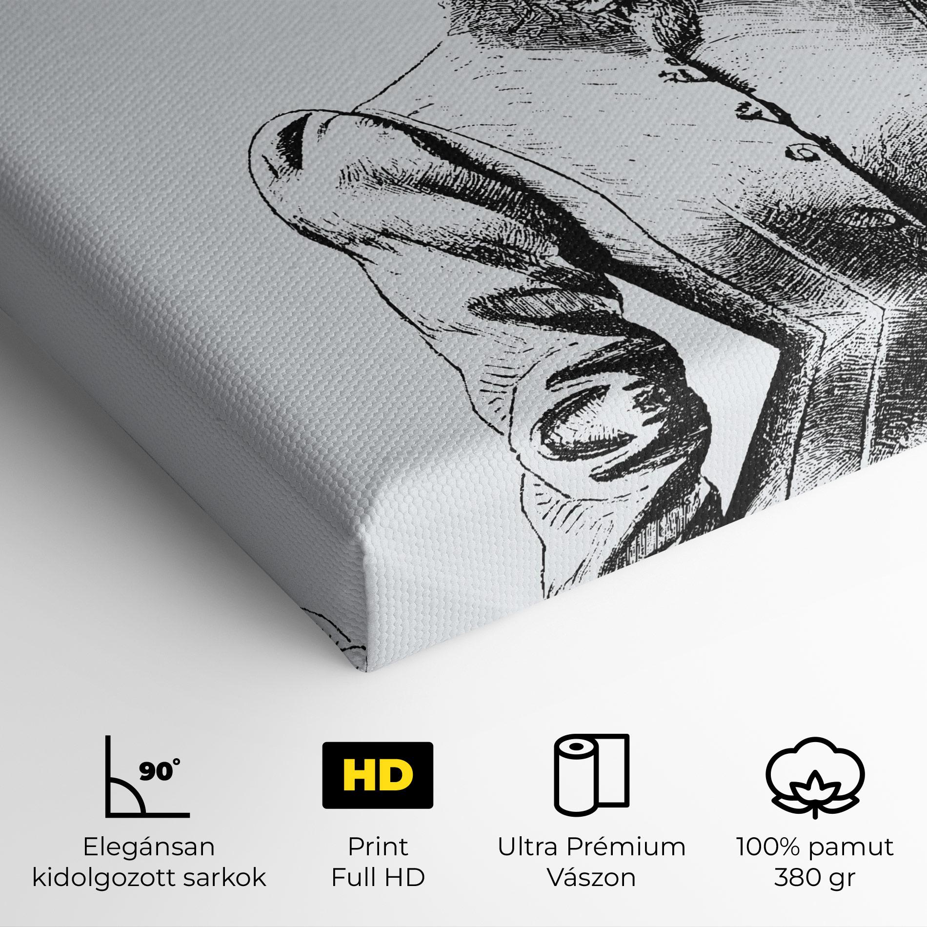 Vászonkép Noble Lady Hat mockup 4