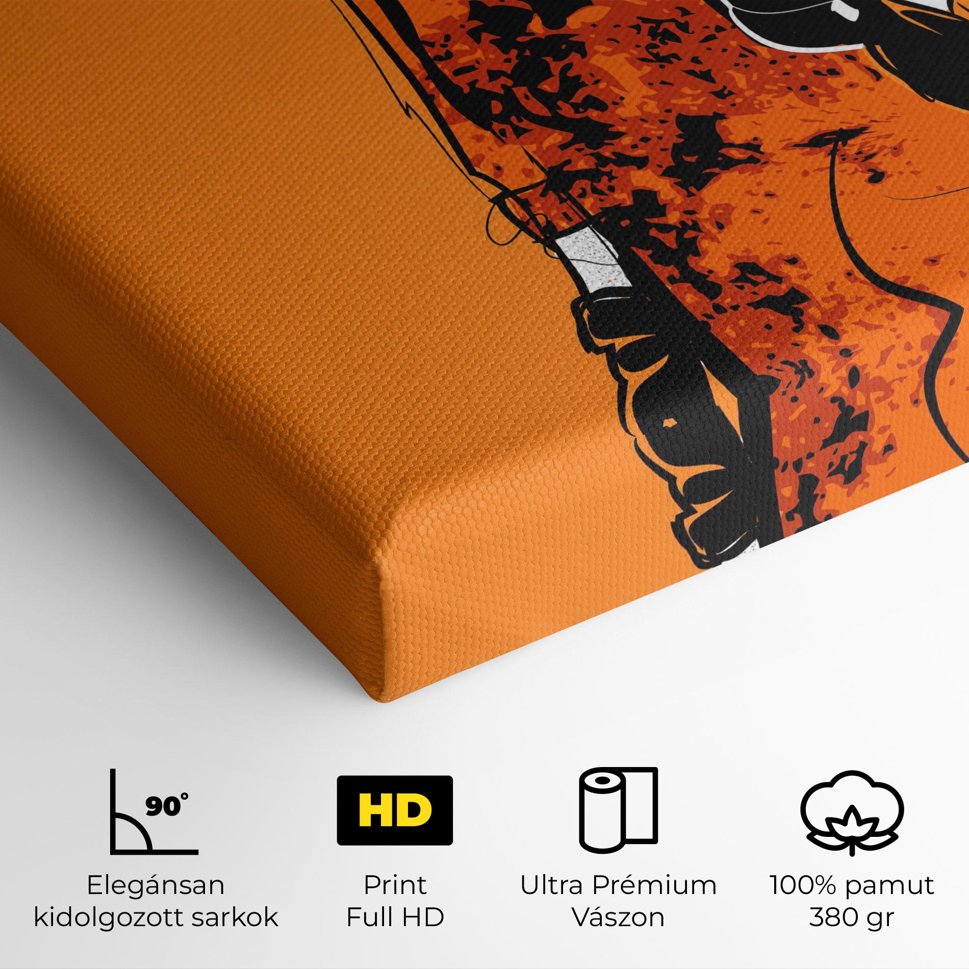 Vászonkép Old Orange Dress mockup 4