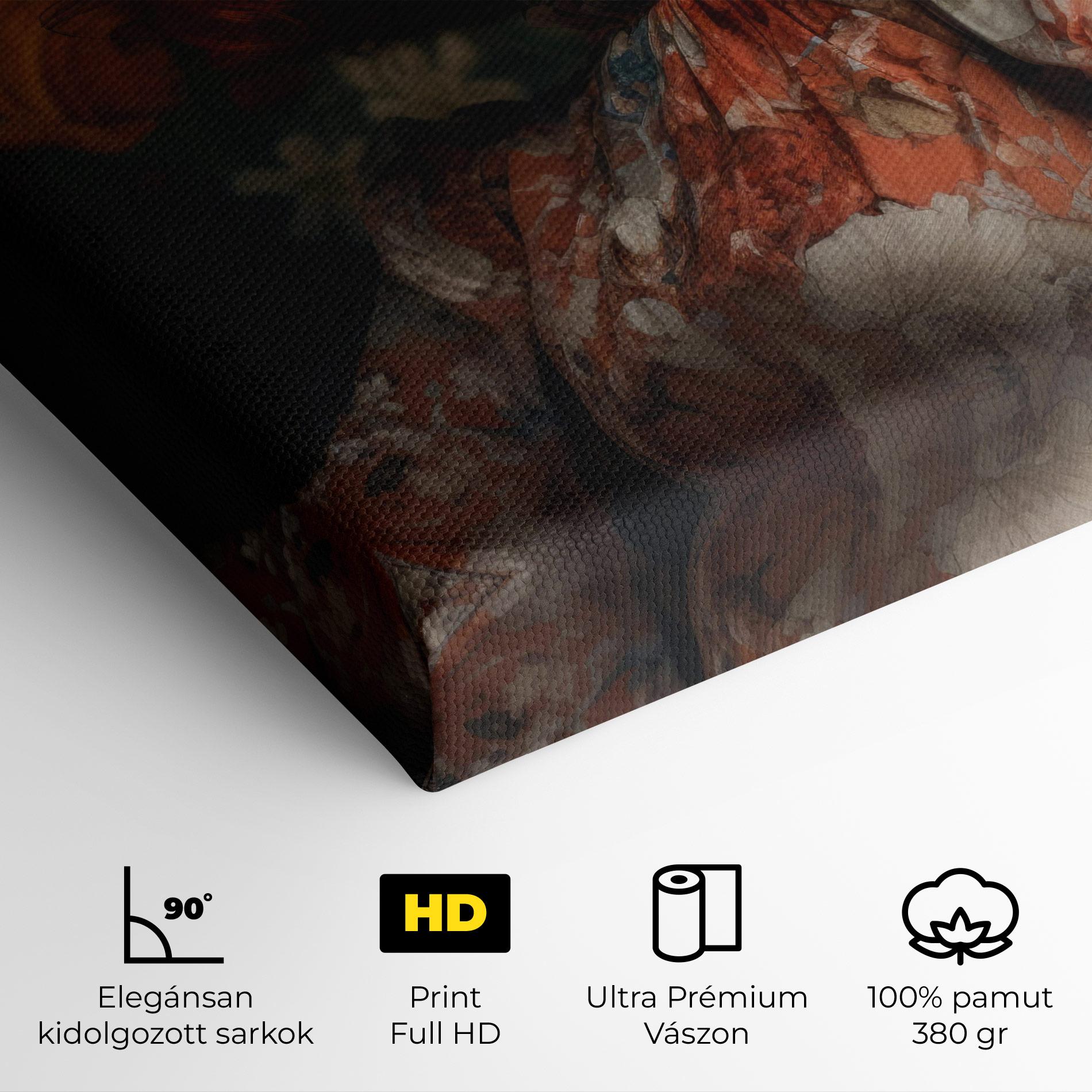 Vászonkép Red Vintage Hair mockup 4