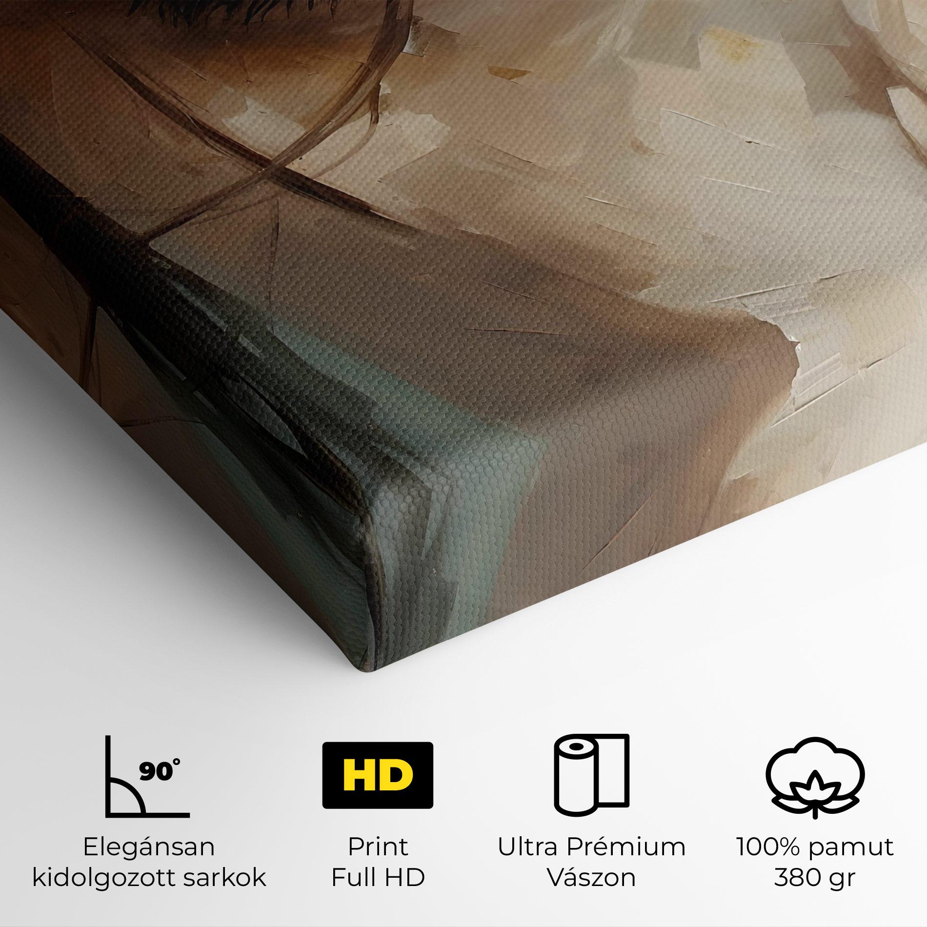 Vászonkép Vintage Blue Eyes Art mockup 4