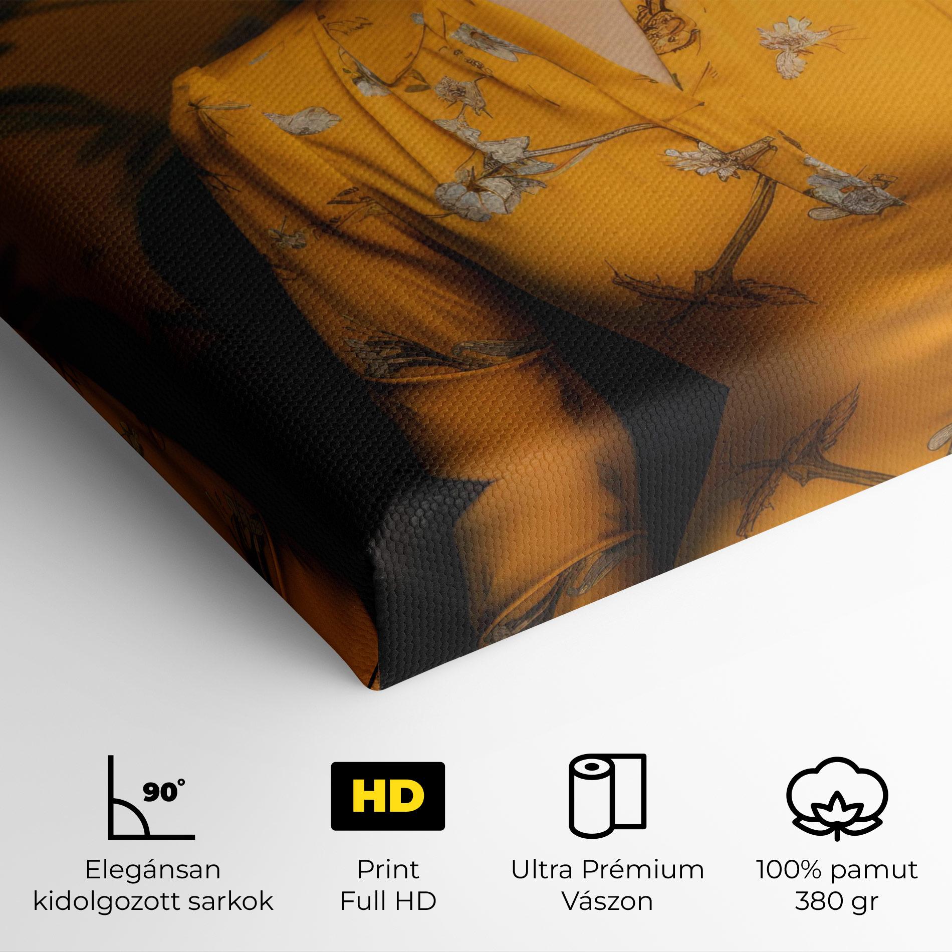 Vászonkép Yellow Red Dress mockup 4