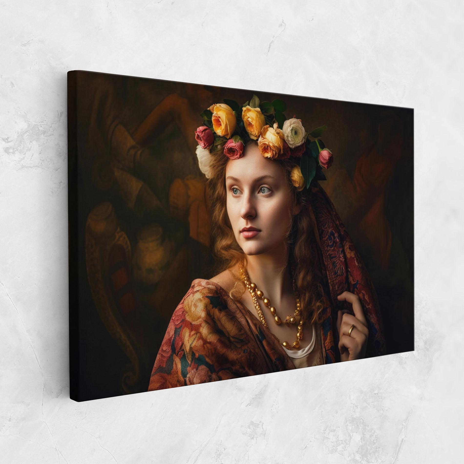 Vászonkép Renaissance Woman mockup 1
