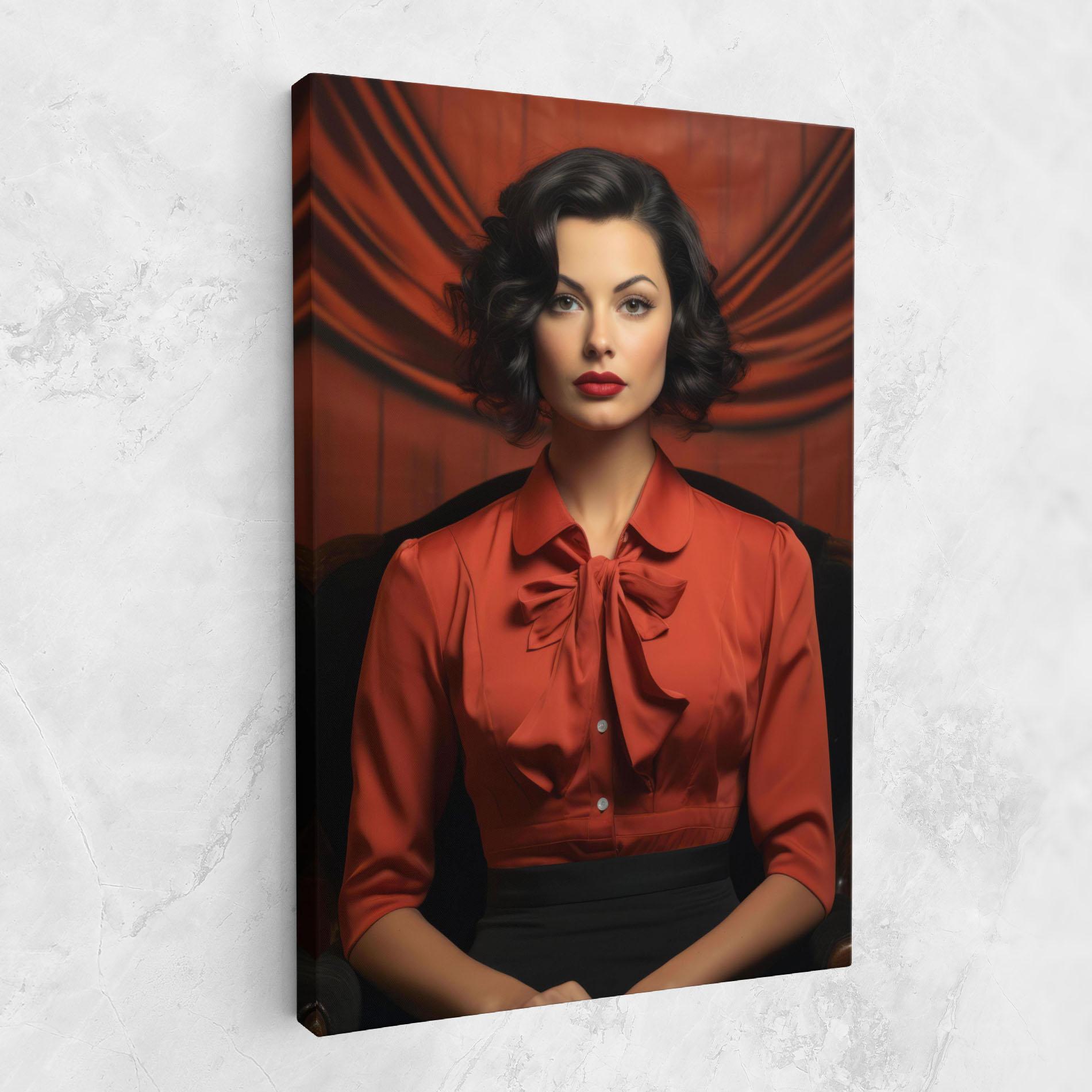 Vászonkép Pretty Red Blouse mockup 1