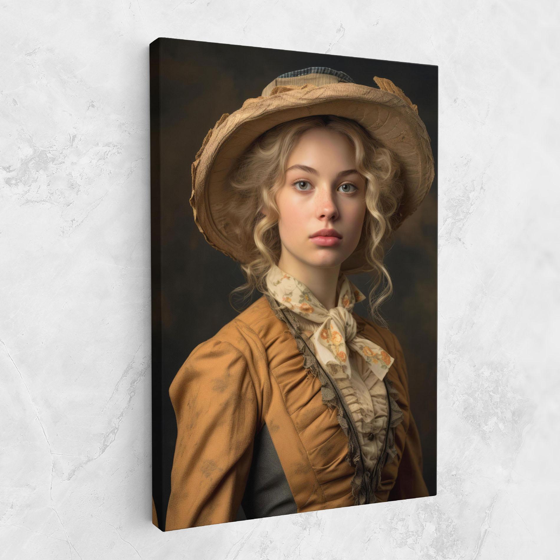 Vászonkép Pretty Vintage Blonde mockup 1