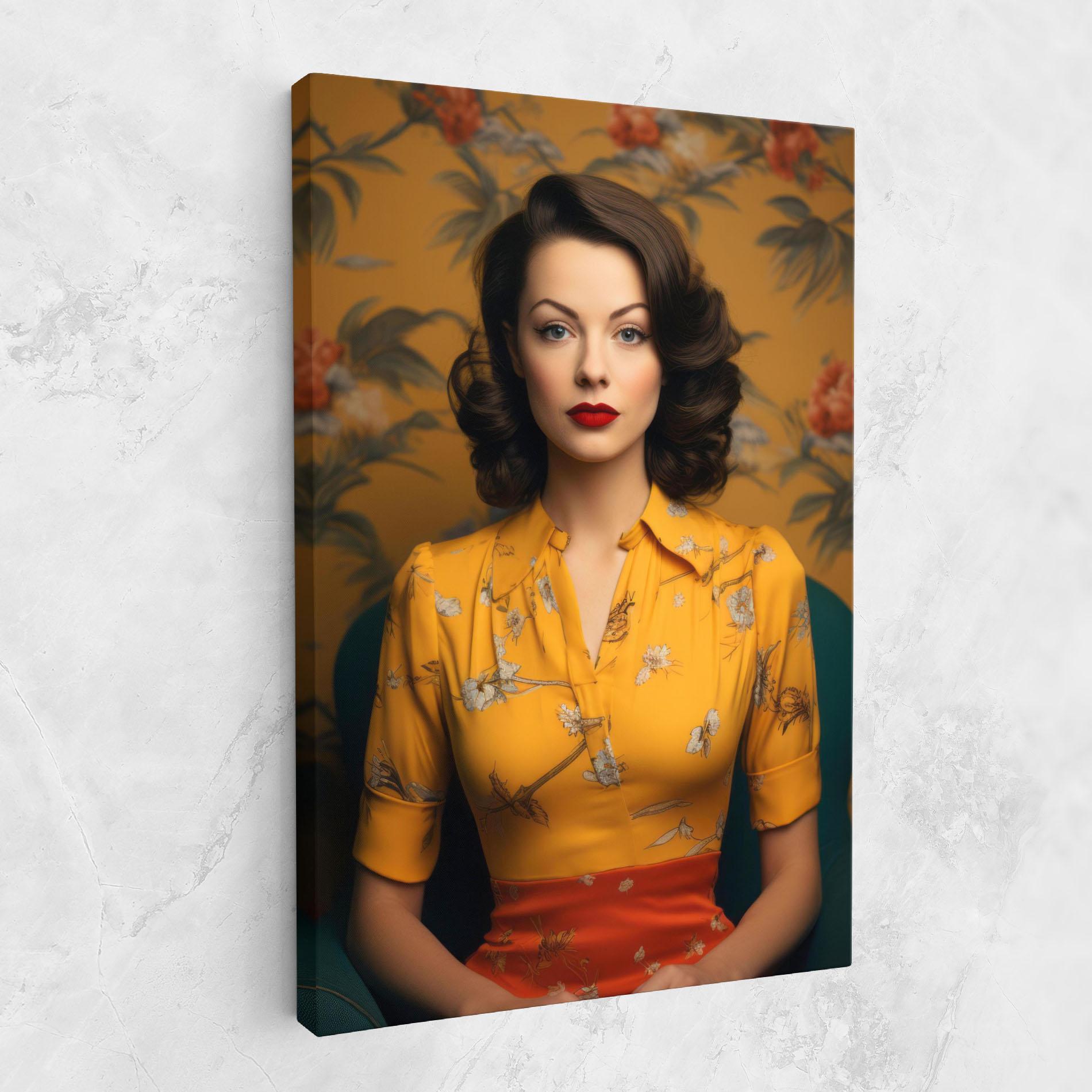 Vászonkép Yellow Red Dress mockup 1